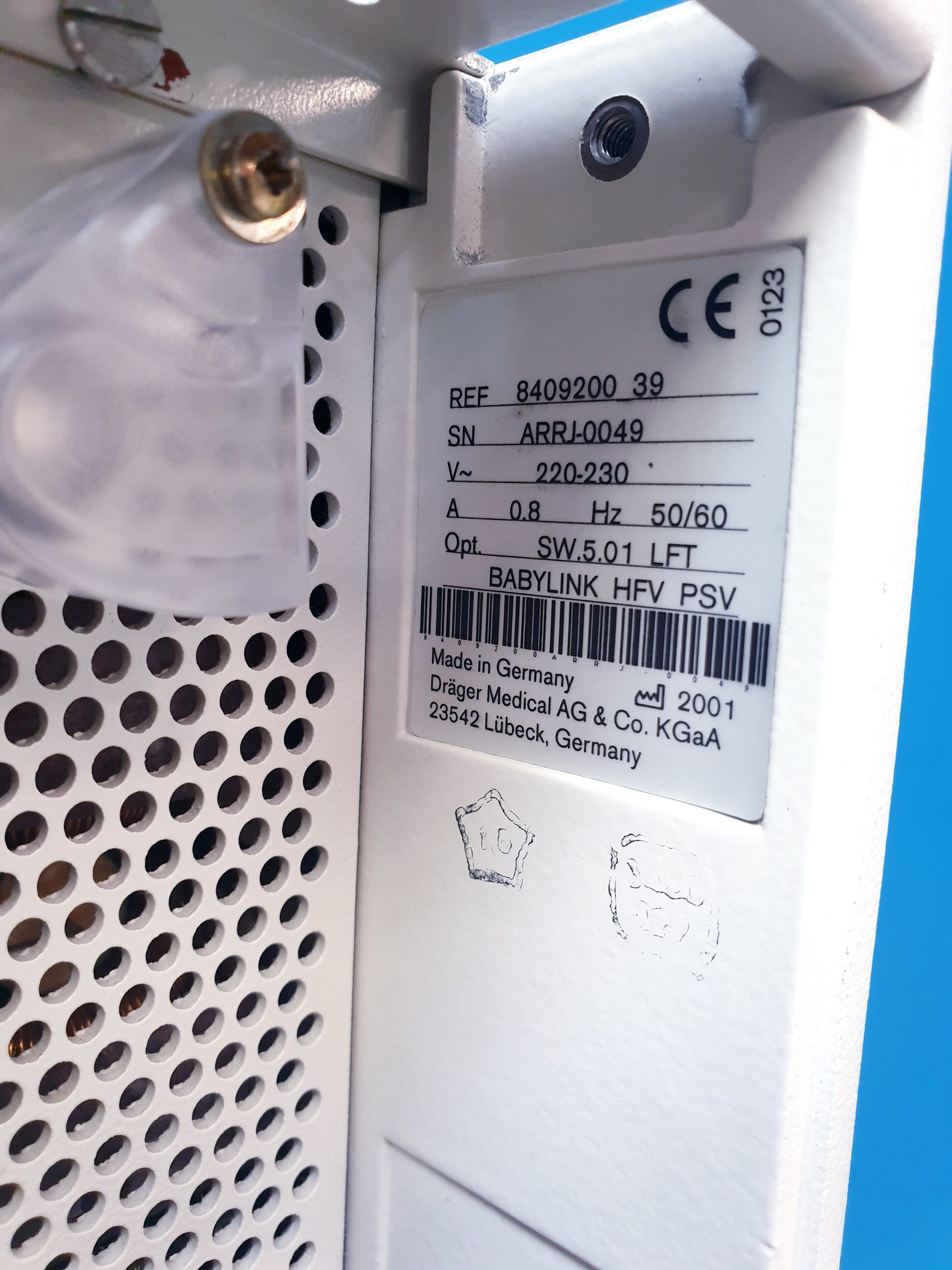 Draeger-Dräger Beatmungsgerät Dräger Babylog 8000 plus+fahrbarem Stativ – Bild 11