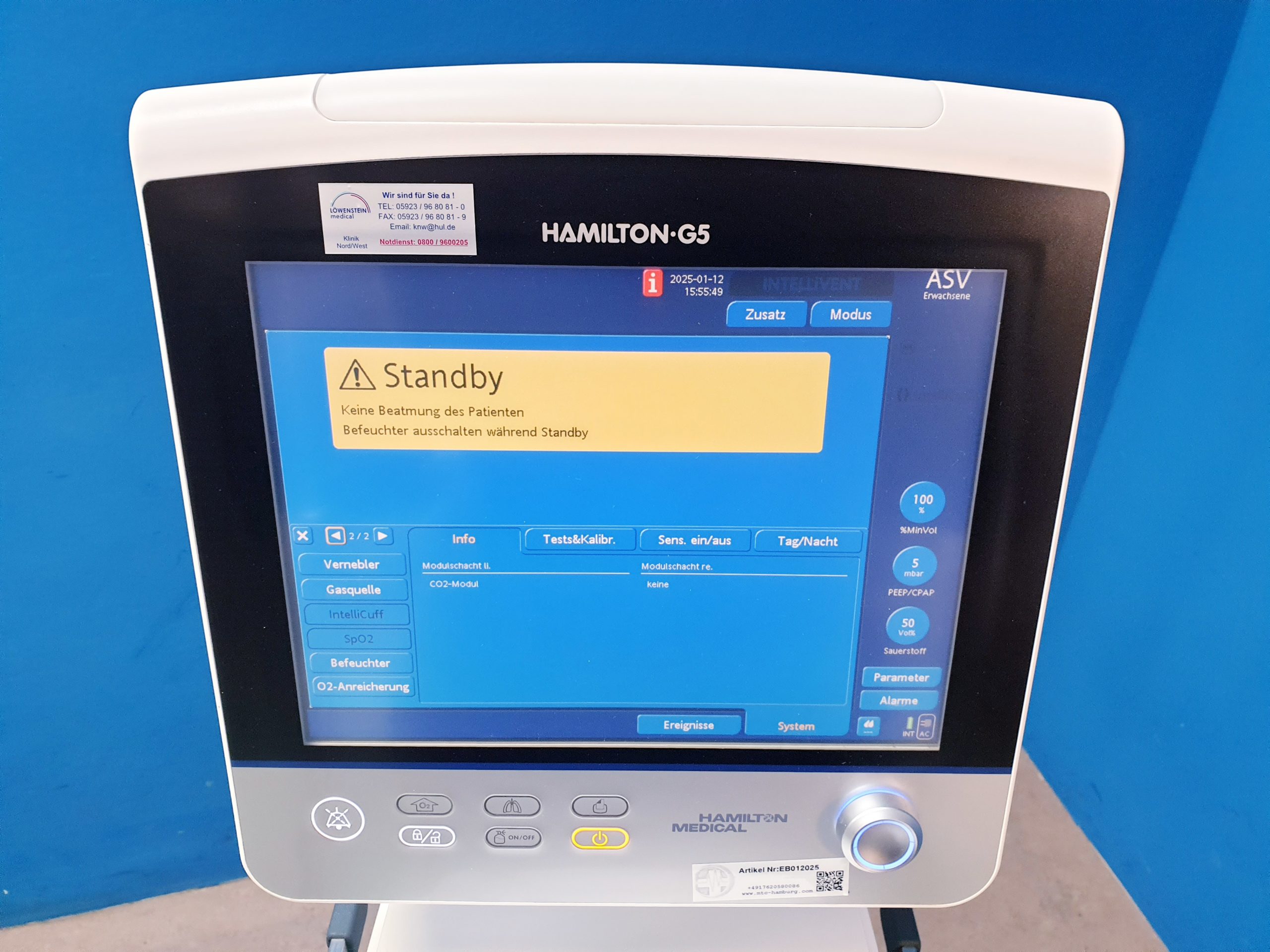 Hamilton G5 high end Beatmungsgerät – Bild 6