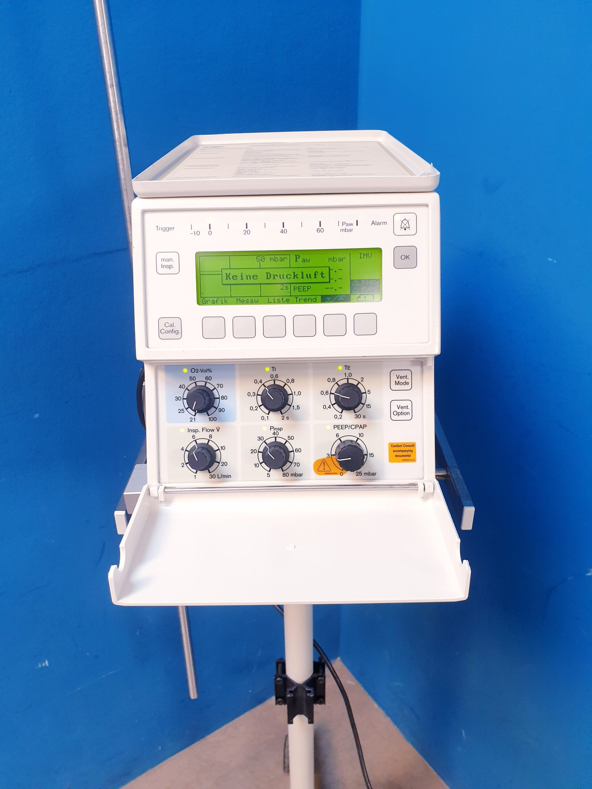 Draeger-Dräger Beatmungsgerät Dräger Babylog 8000 plus+fahrbarem Stativ – Bild 17