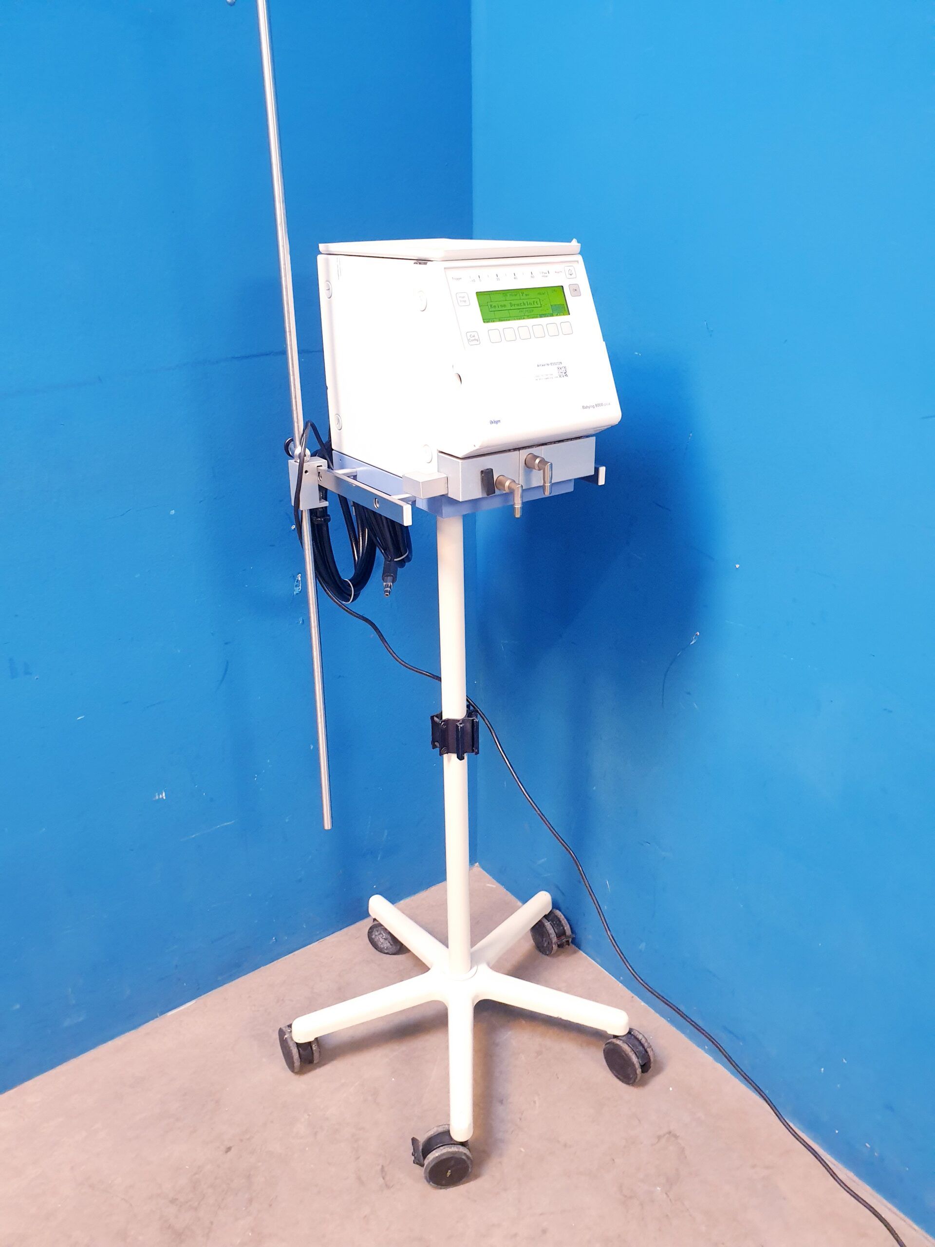 Draeger-Dräger Beatmungsgerät Dräger Babylog 8000 plus+fahrbarem Stativ – Bild 19