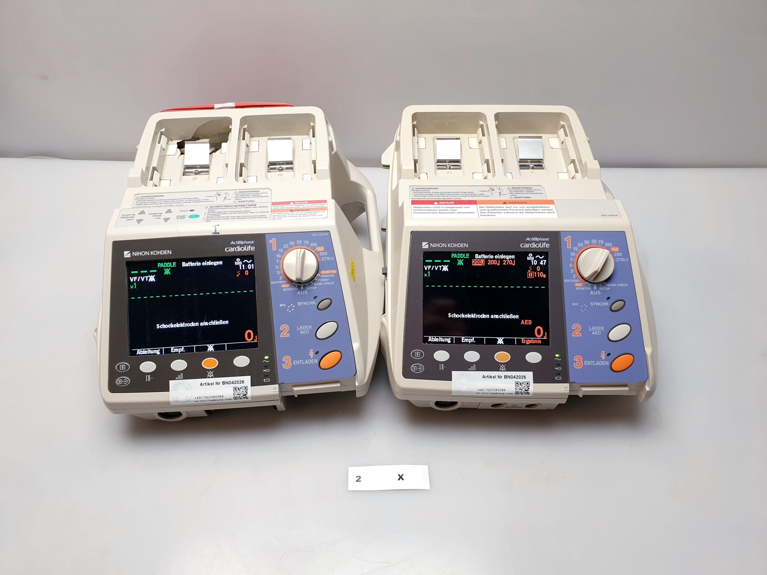 Nihon Kohden TEC-5521K Actibiphasic Cardiolife Defibrillator - Defi – Bild 3