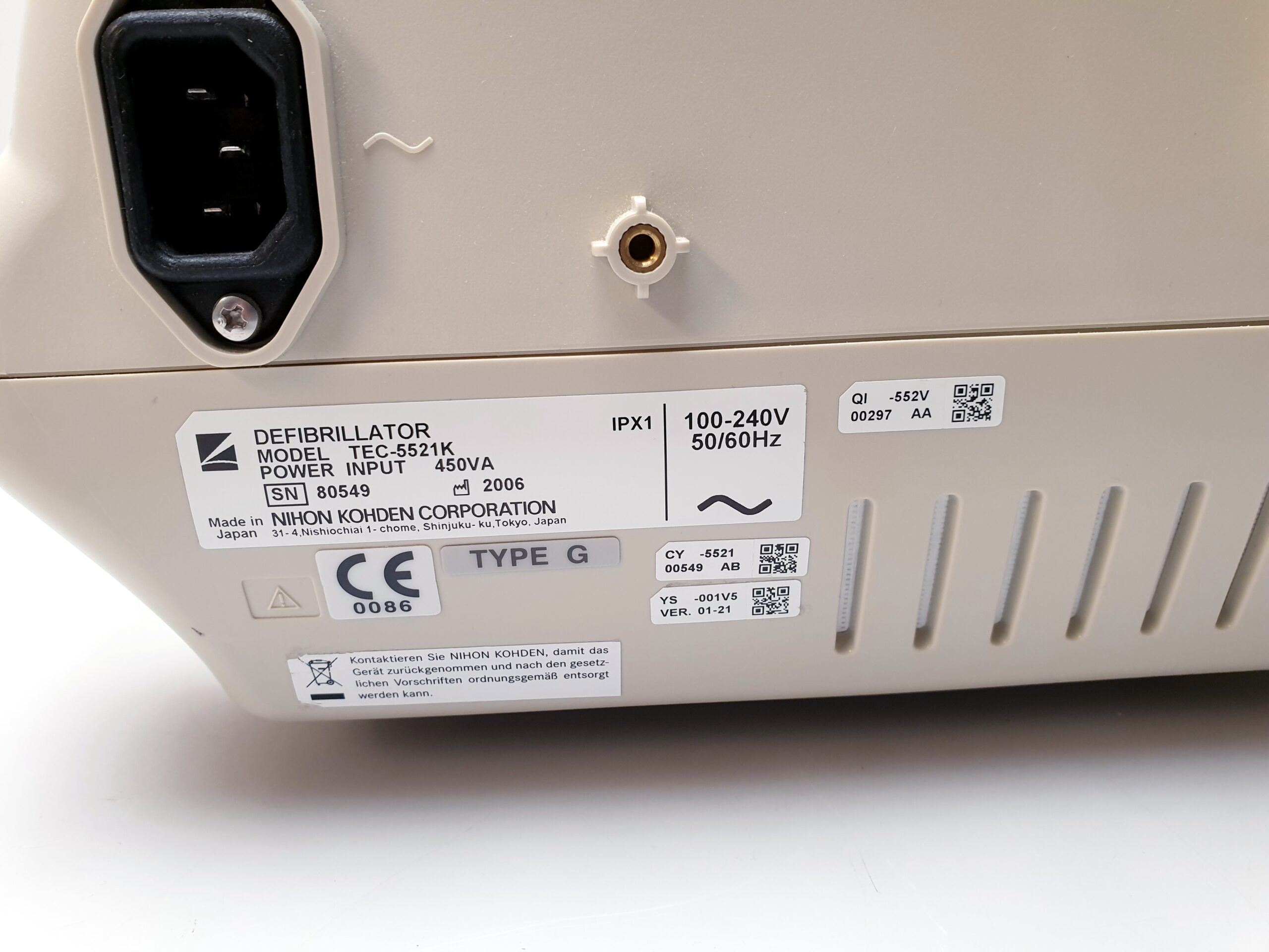 Nihon Kohden TEC-5521K Actibiphasic Cardiolife Defibrillator - Defi – Bild 12