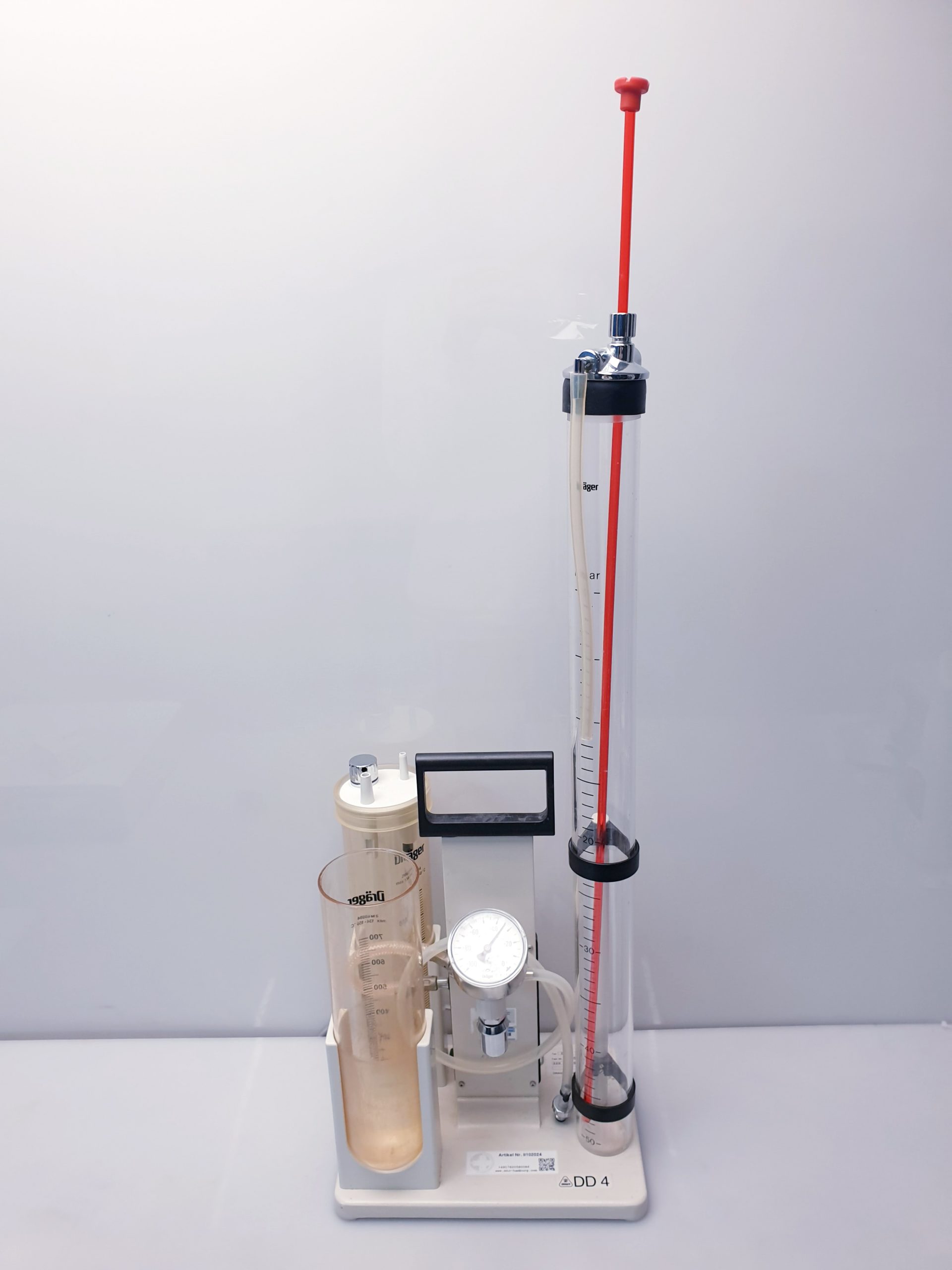 Dräger Behälter Bronchussauger mit Deckel und Manometer - Tragbar – Bild 3