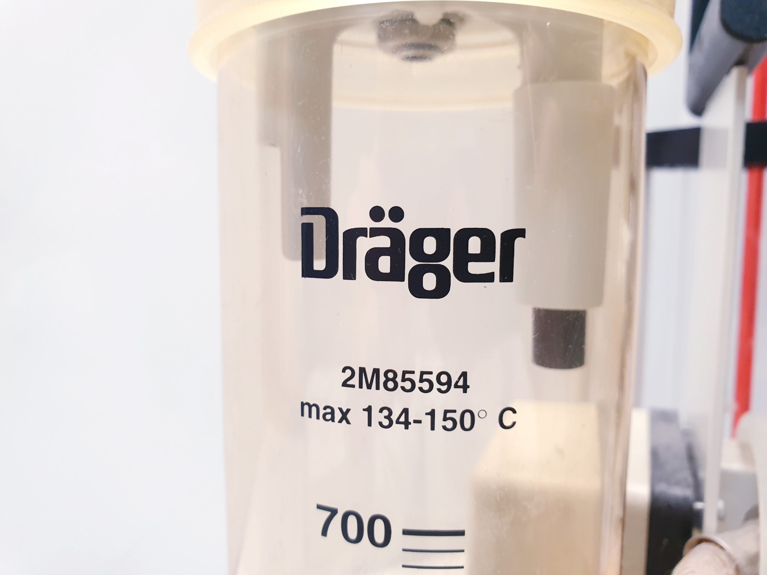 Dräger Behälter Bronchussauger mit Deckel und Manometer - Tragbar – Bild 12