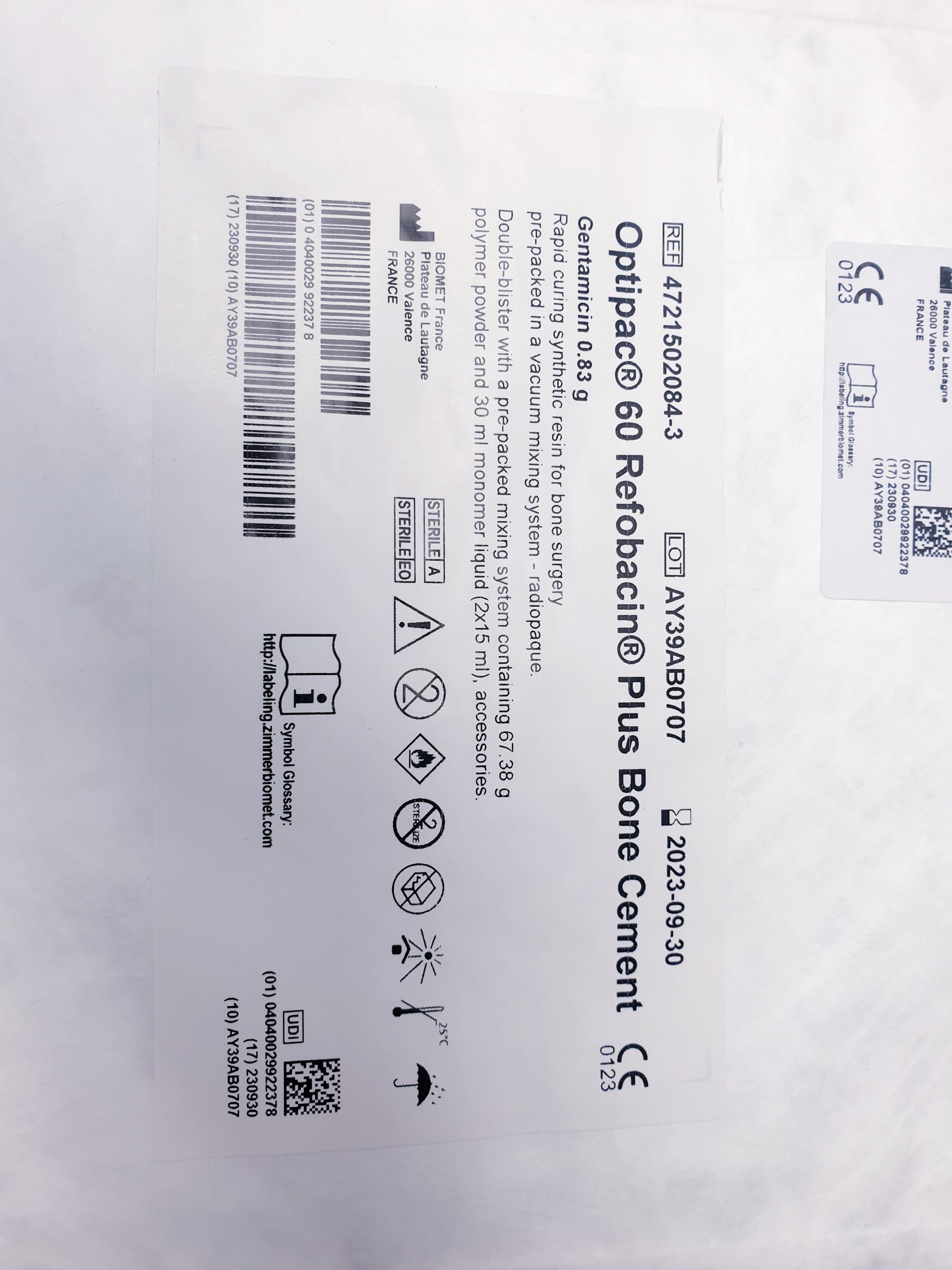 Optipac 60 refobacin bone cement – Bild 9