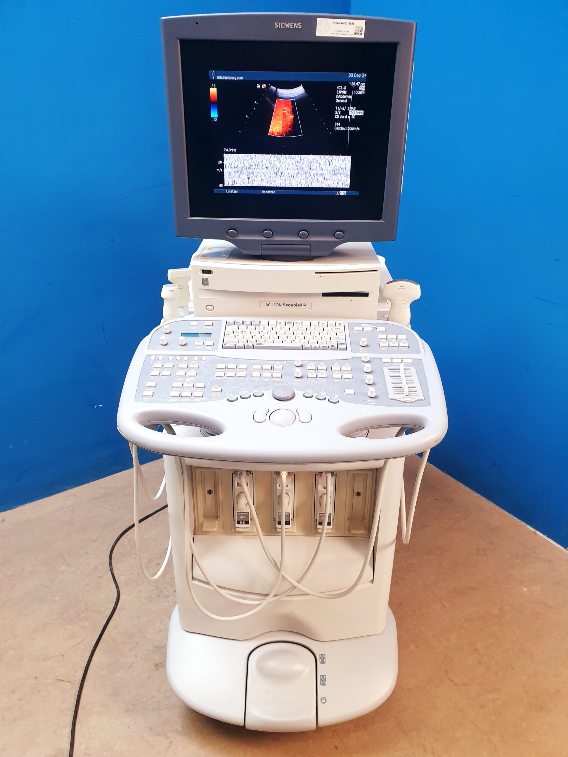 Siemens Acuson Sequoia 512 Farbdoppler + 4V1c + 4C1 + 6L3 – Bild 31