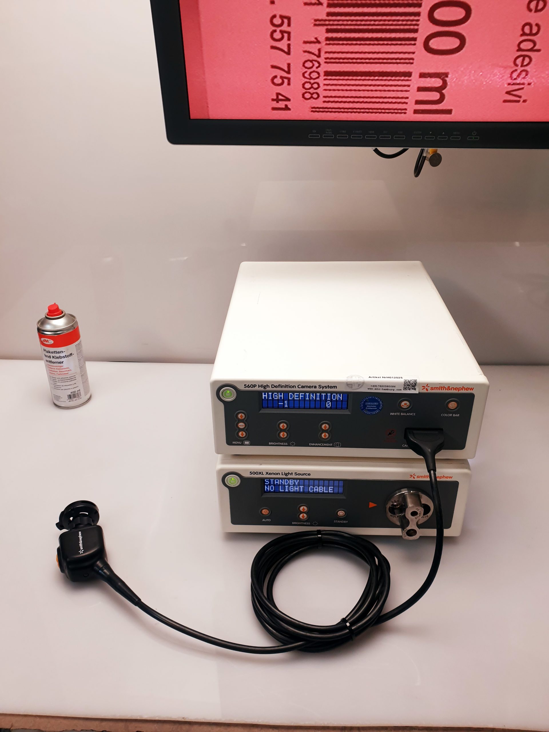 Smith & Nephew Dyonics 560P HD + Kamerakop + 500XL Light Source without Moniotor – Bild 3