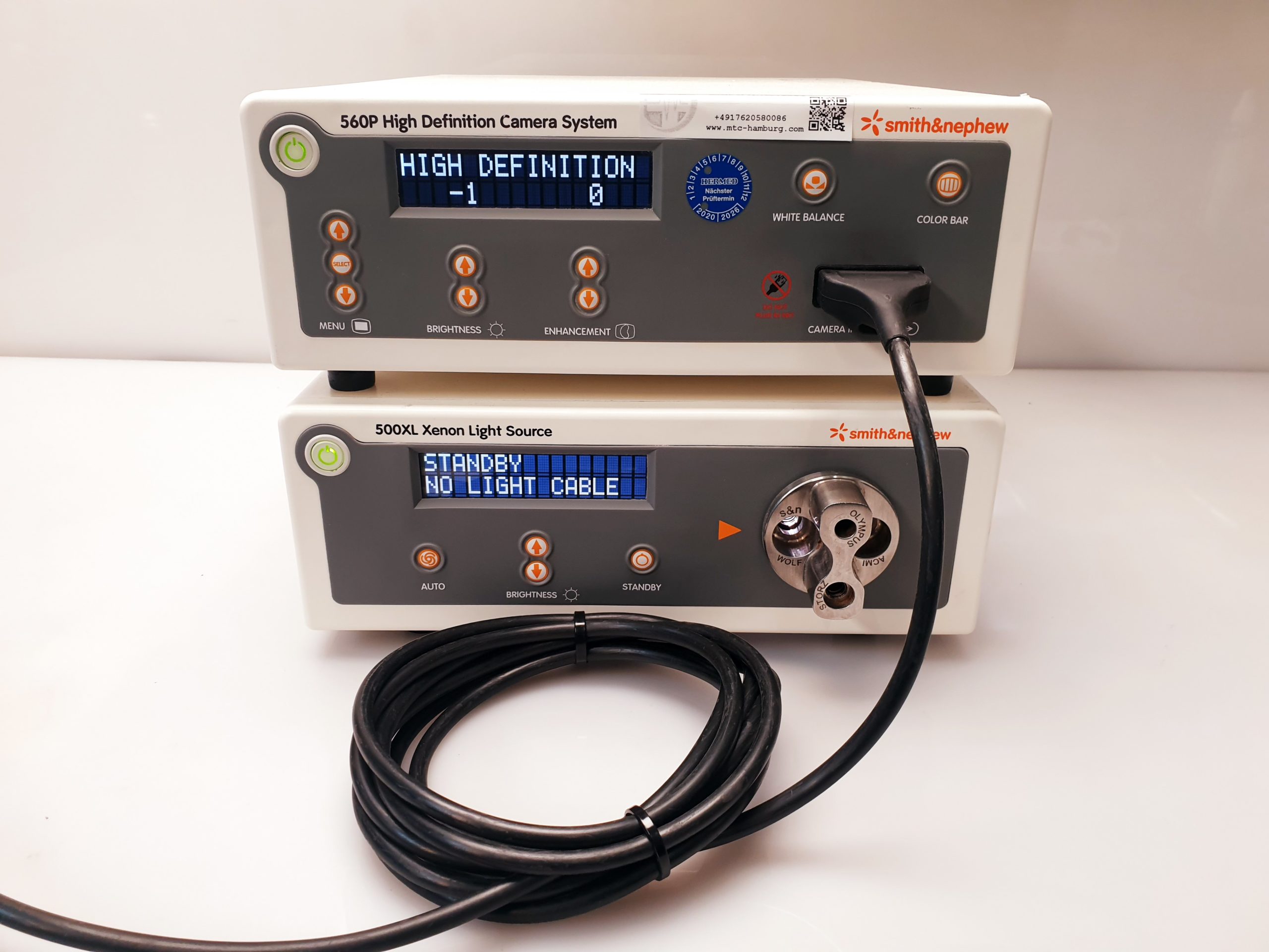 Smith & Nephew Dyonics 560P HD + Kamerakop + 500XL Light Source without Moniotor – Bild 5