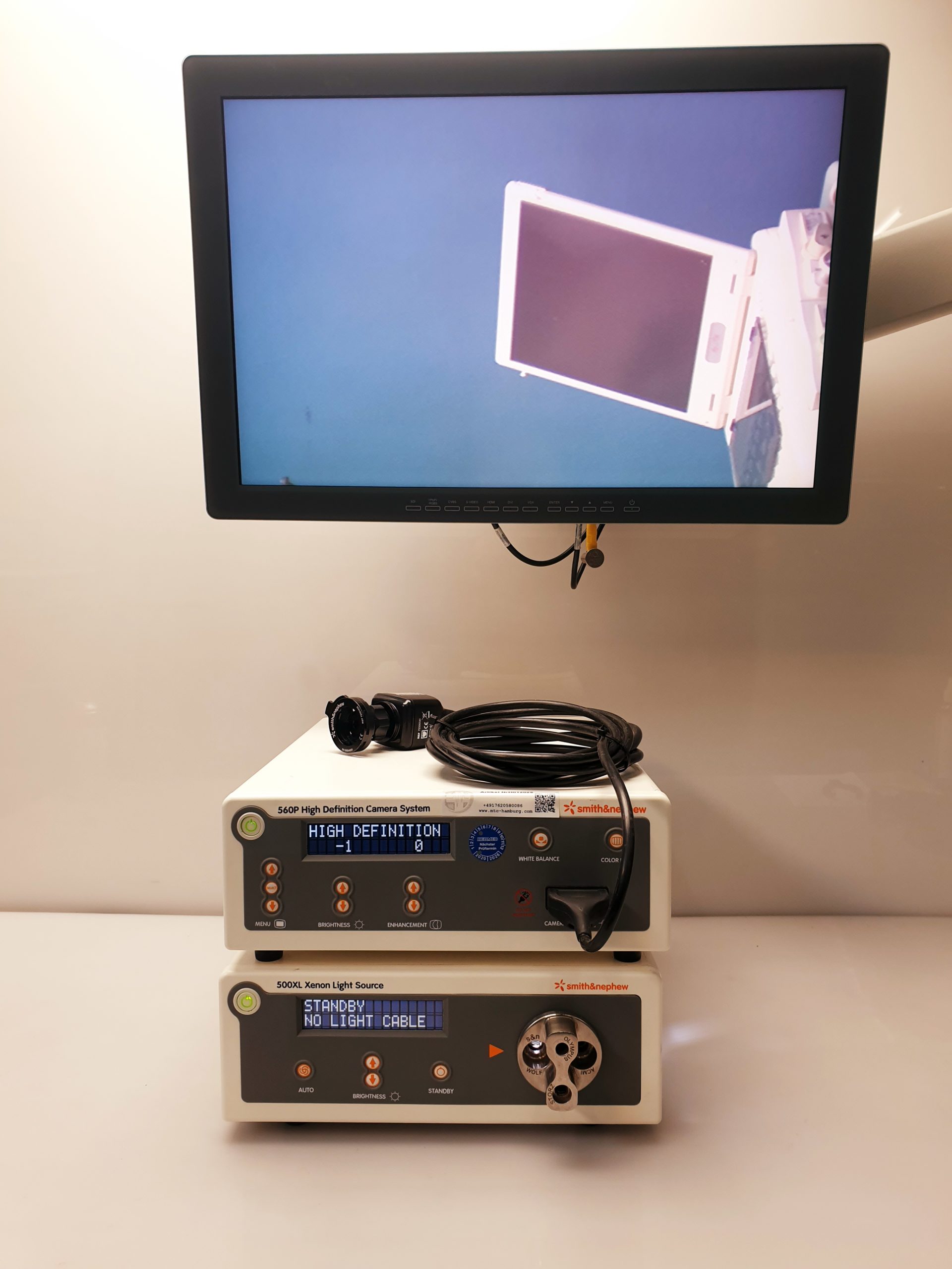 Smith & Nephew Dyonics 560P HD + Kamerakop + 500XL Light Source without Moniotor – Bild 13