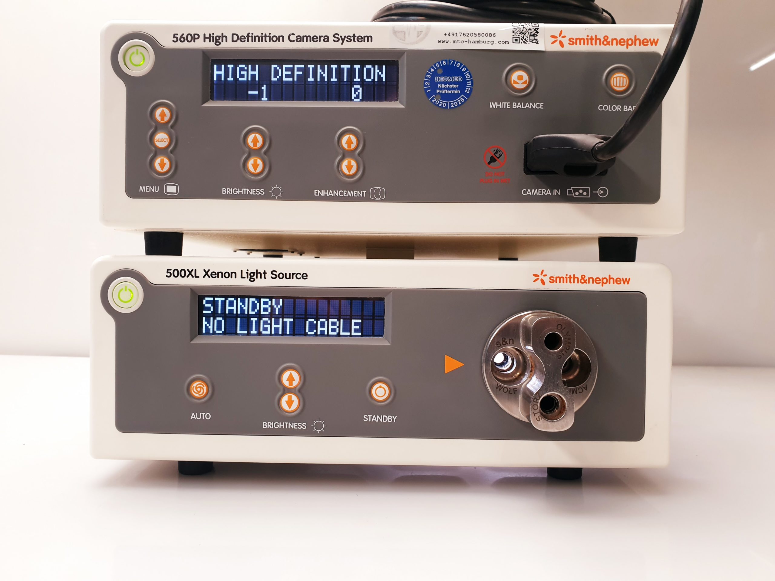 Smith & Nephew Dyonics 560P HD + Kamerakop + 500XL Light Source without Moniotor – Bild 14