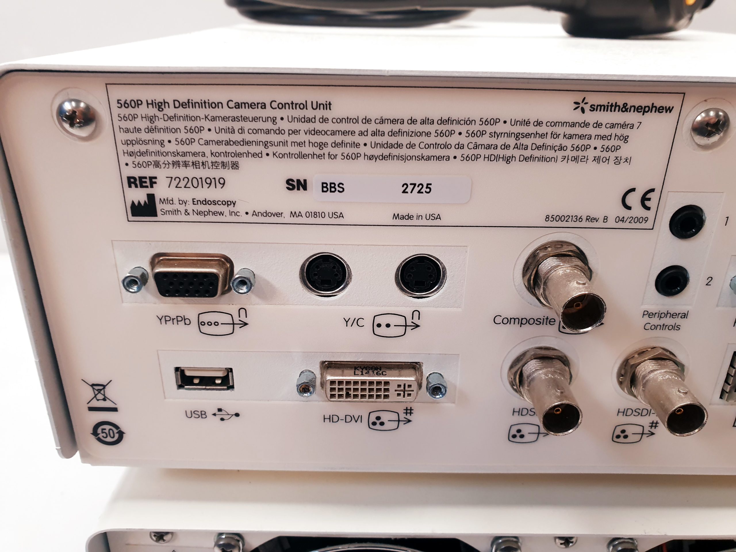 Smith & Nephew Dyonics 560P HD + Kamerakop + 500XL Light Source without Moniotor – Bild 19