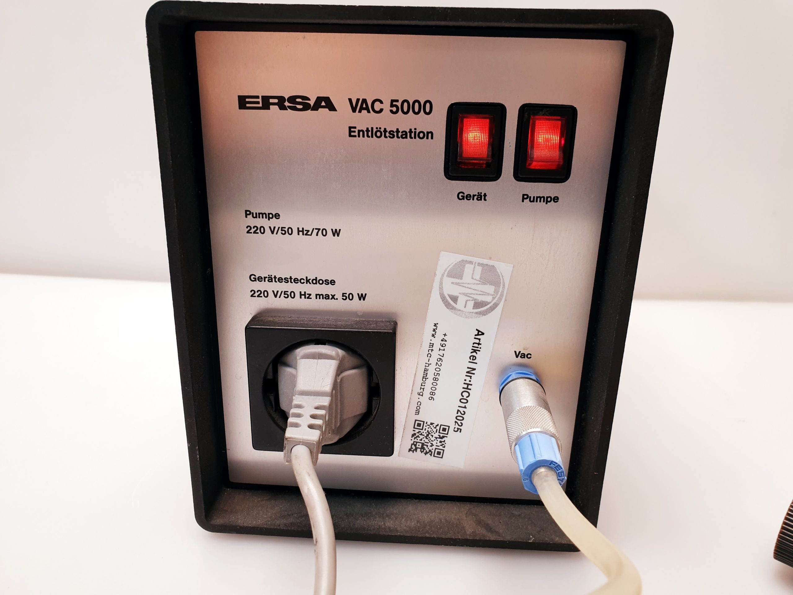 ERSA VAC 5000 VAC 50 Entlötstation Entlöten – Bild 3