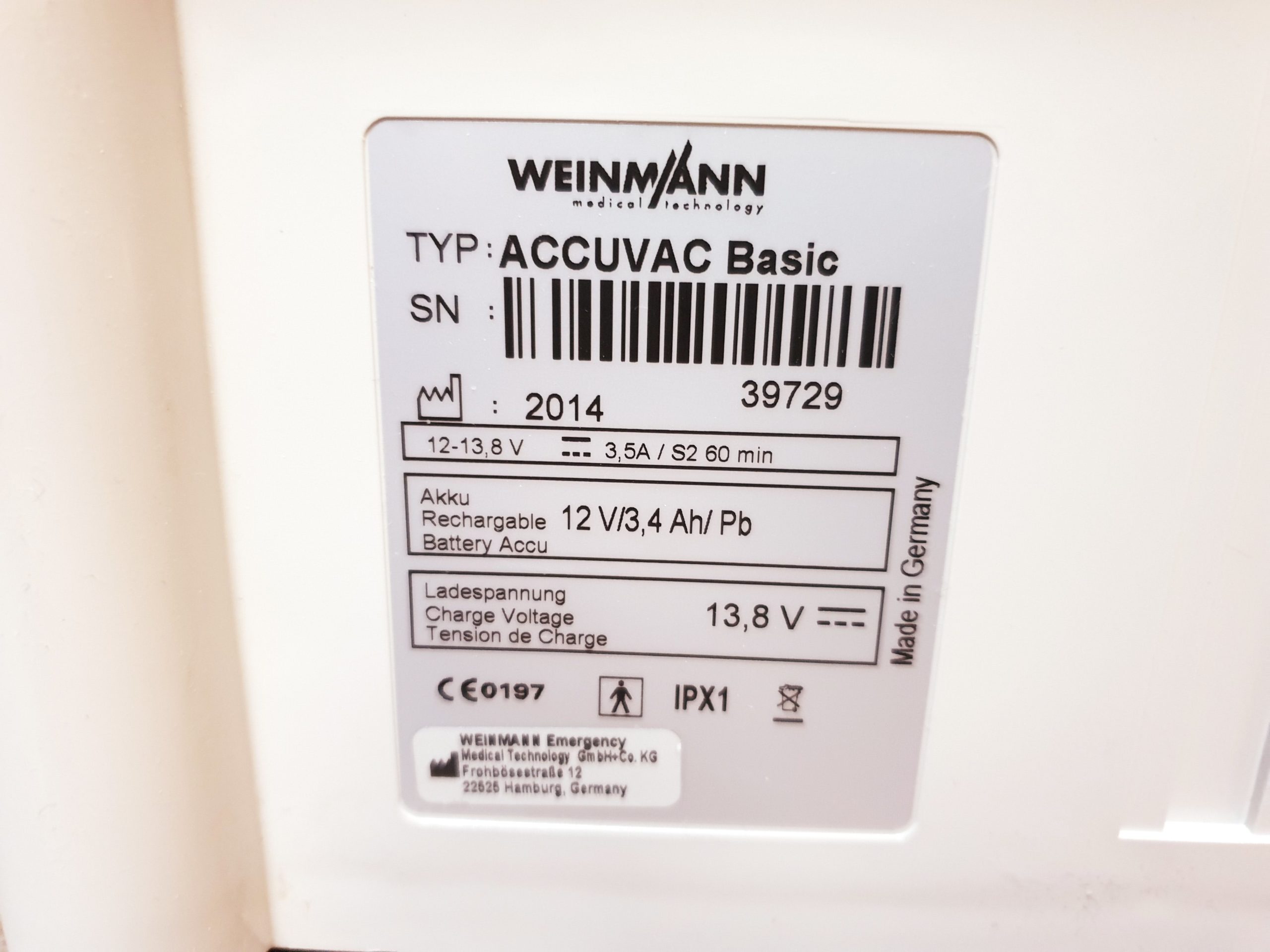 Weinmann ACCUVAC Basic Ohne Netzteil – Bild 9