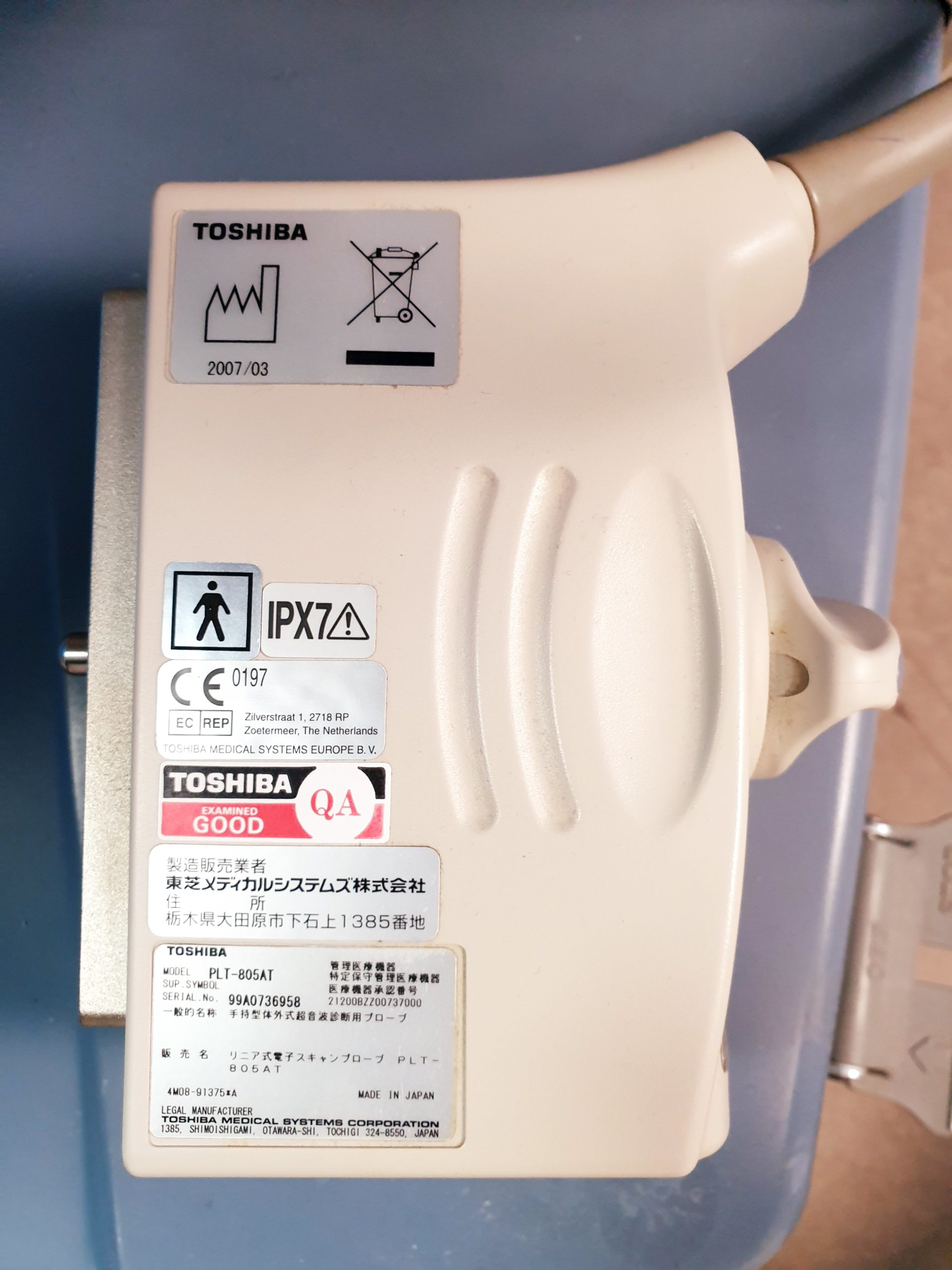 Toshiba SSA-680A Xario XG Farbdoppler PVT-375BT + PLT-805AT + PLT-704SBT – Bild 14