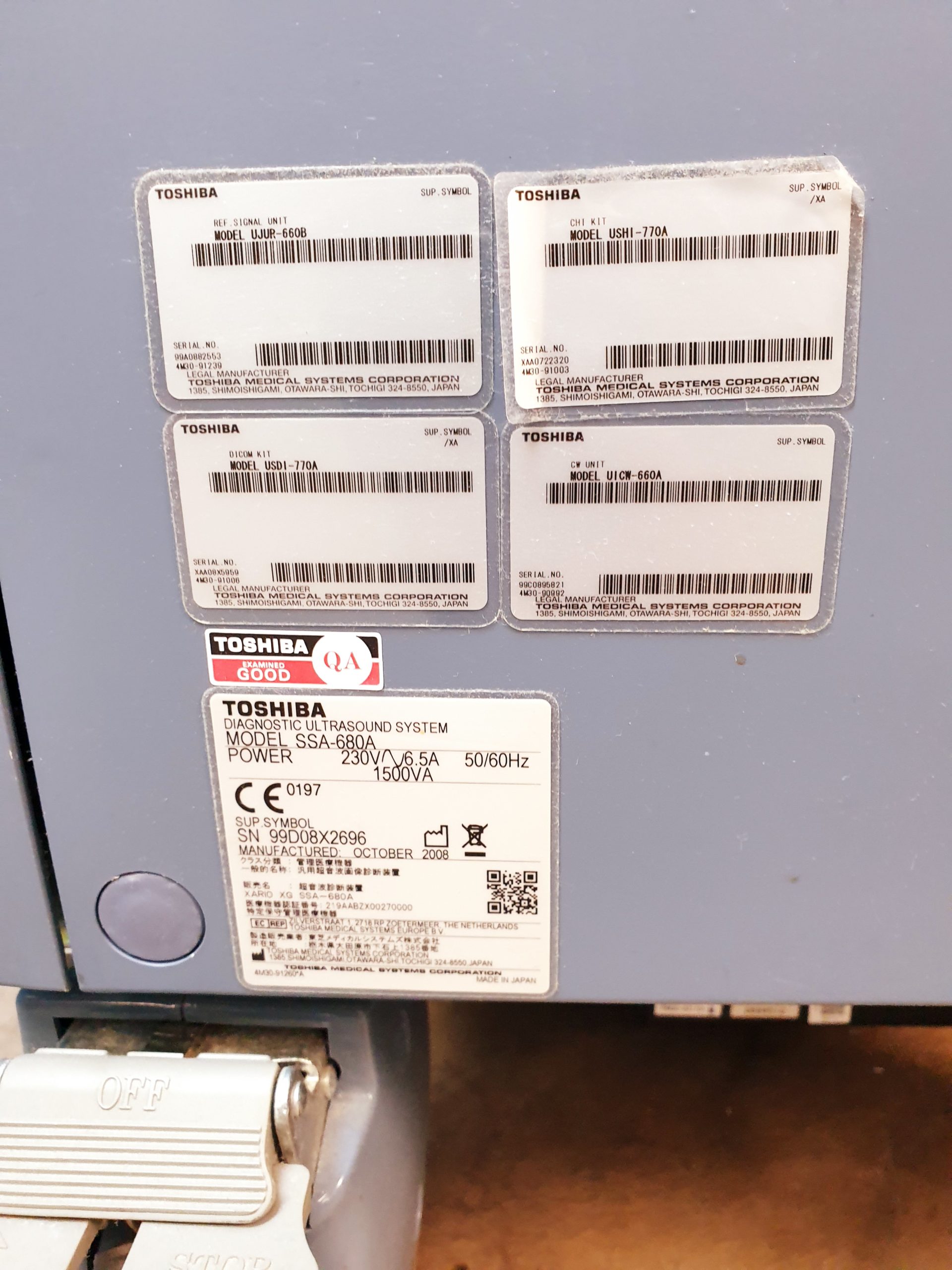 Toshiba SSA-680A Xario XG Farbdoppler PVT-375BT + PLT-805AT + PLT-704SBT – Bild 28