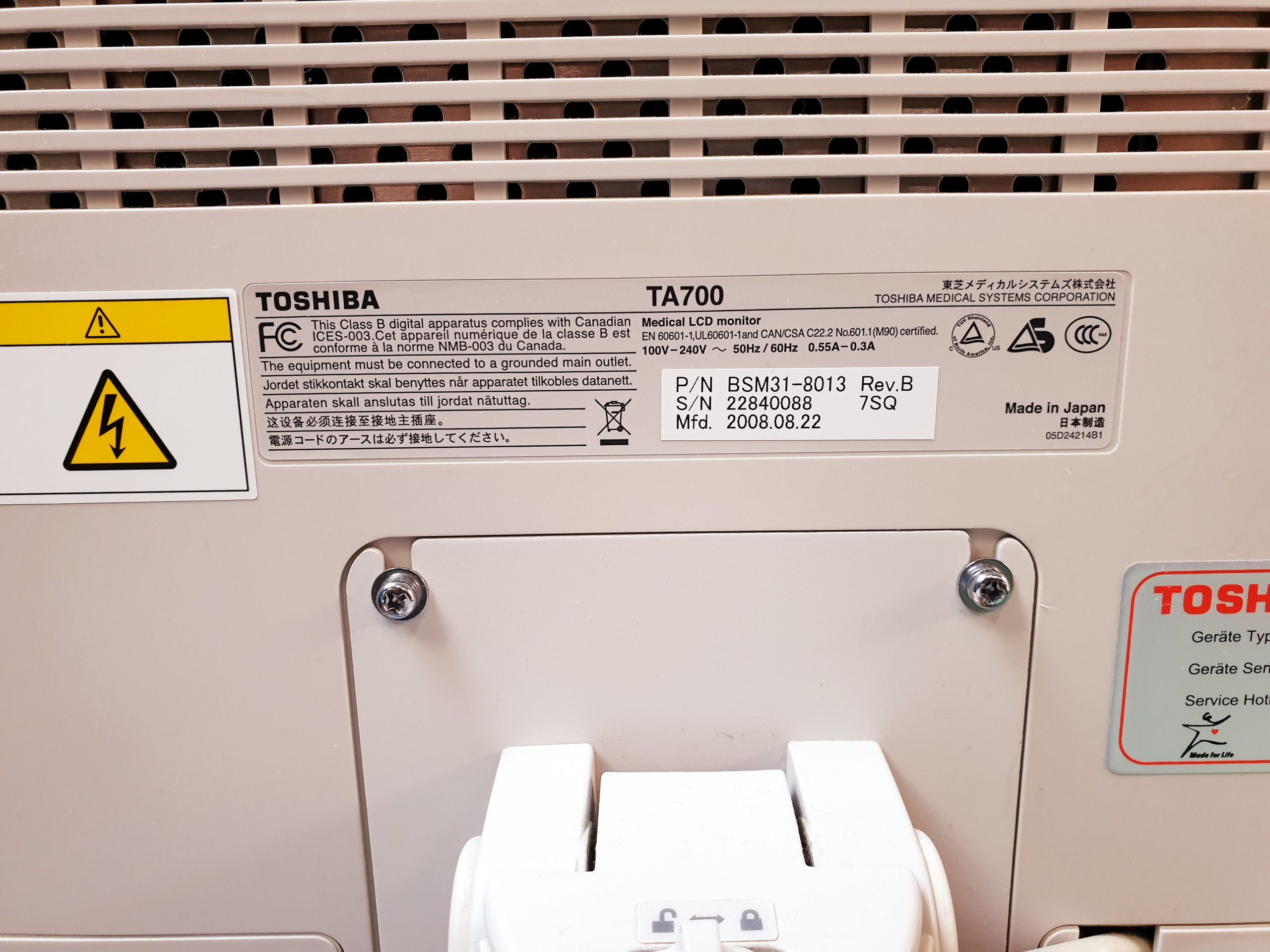 Toshiba SSA-680A Xario XG Farbdoppler PVT-375BT + PLT-805AT + PLT-704SBT – Bild 33