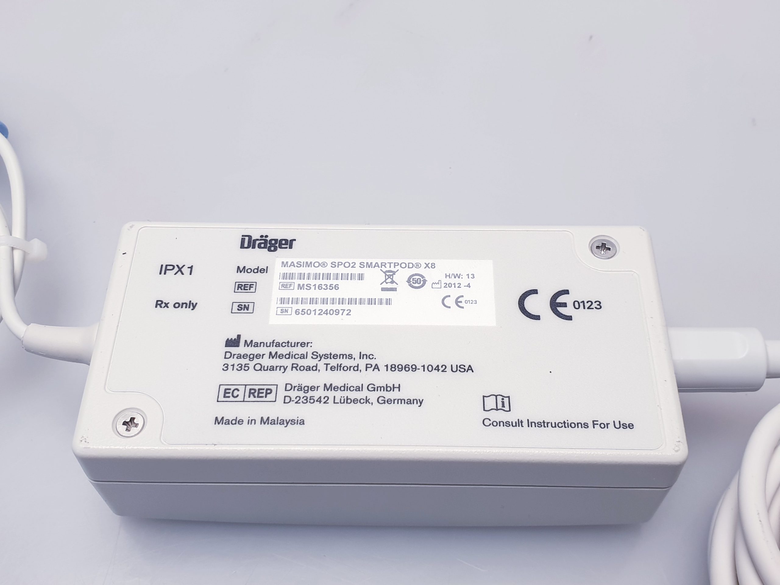 Draeger Dräger Masimo Set SpO2 Smartpod X8 REF MS16356 – Bild 9