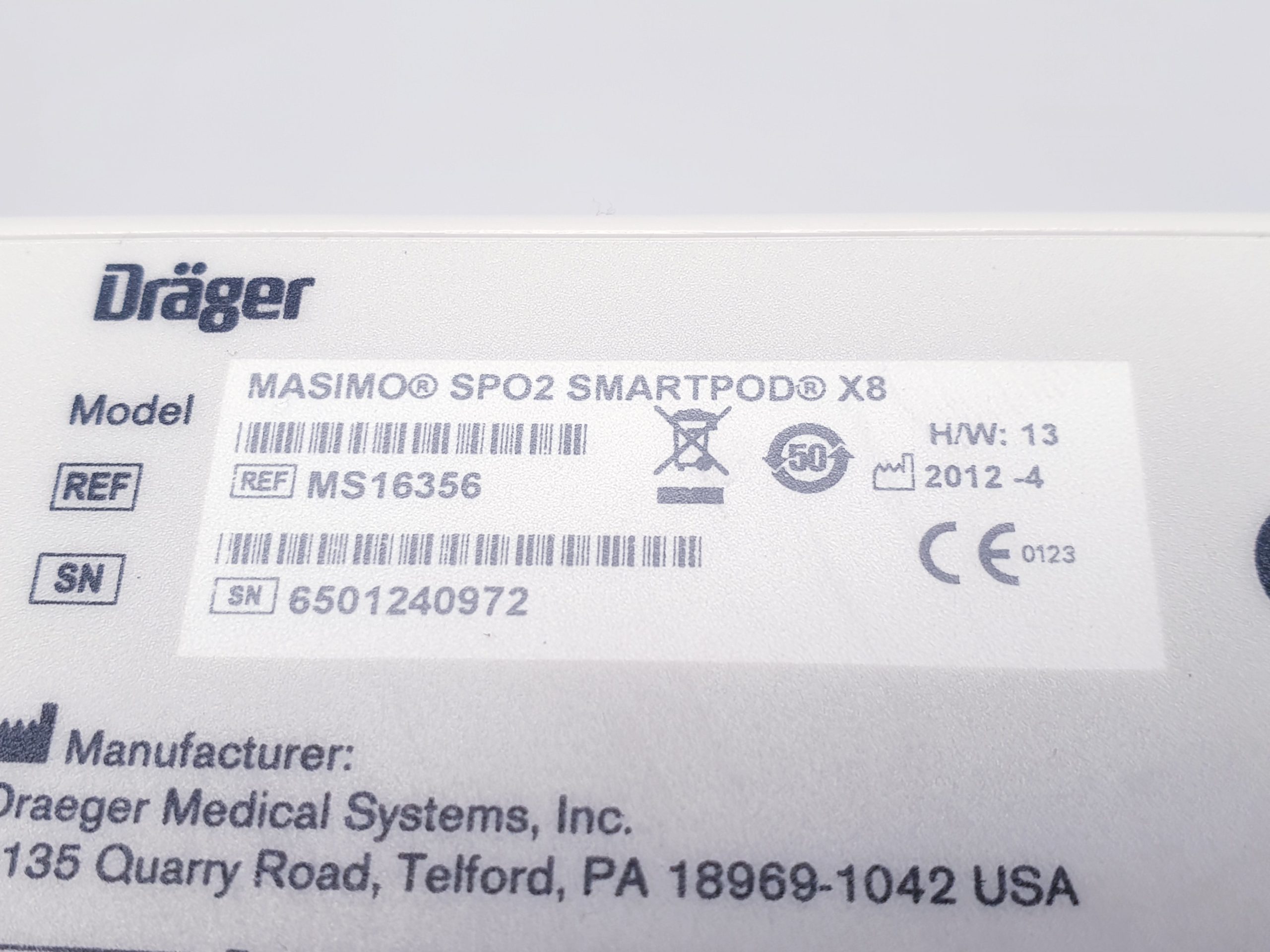 Draeger Dräger Masimo Set SpO2 Smartpod X8 REF MS16356 – Bild 10