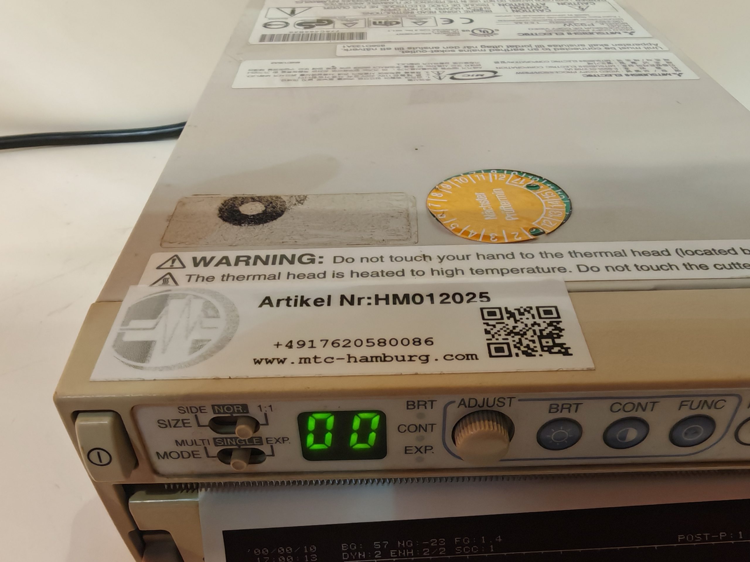 Mitsubishi P91 Monochrom Thermal Drucker – Bild 2