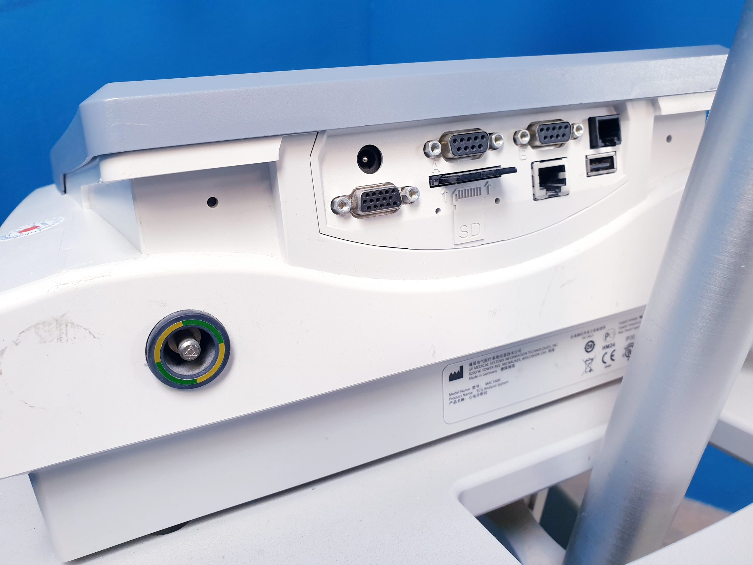 Ge Mac 1600 EKG Gerät mit Gerätewagen mit Kabelarmhalterung – Bild 14