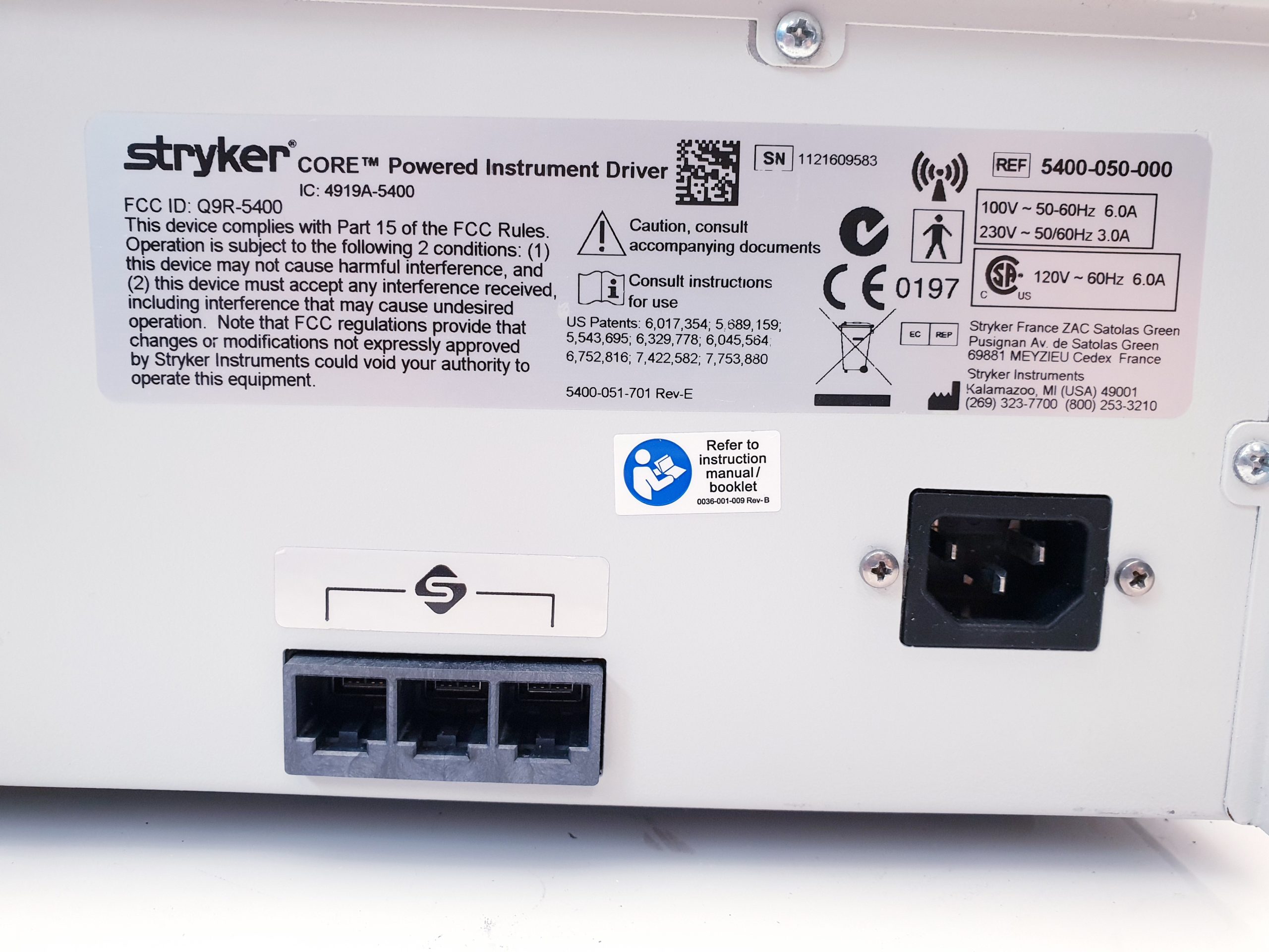 Stryker Core Powered Instrument Driver 5400-050-000 mit handstück und einer stryker pistole – Bild 9