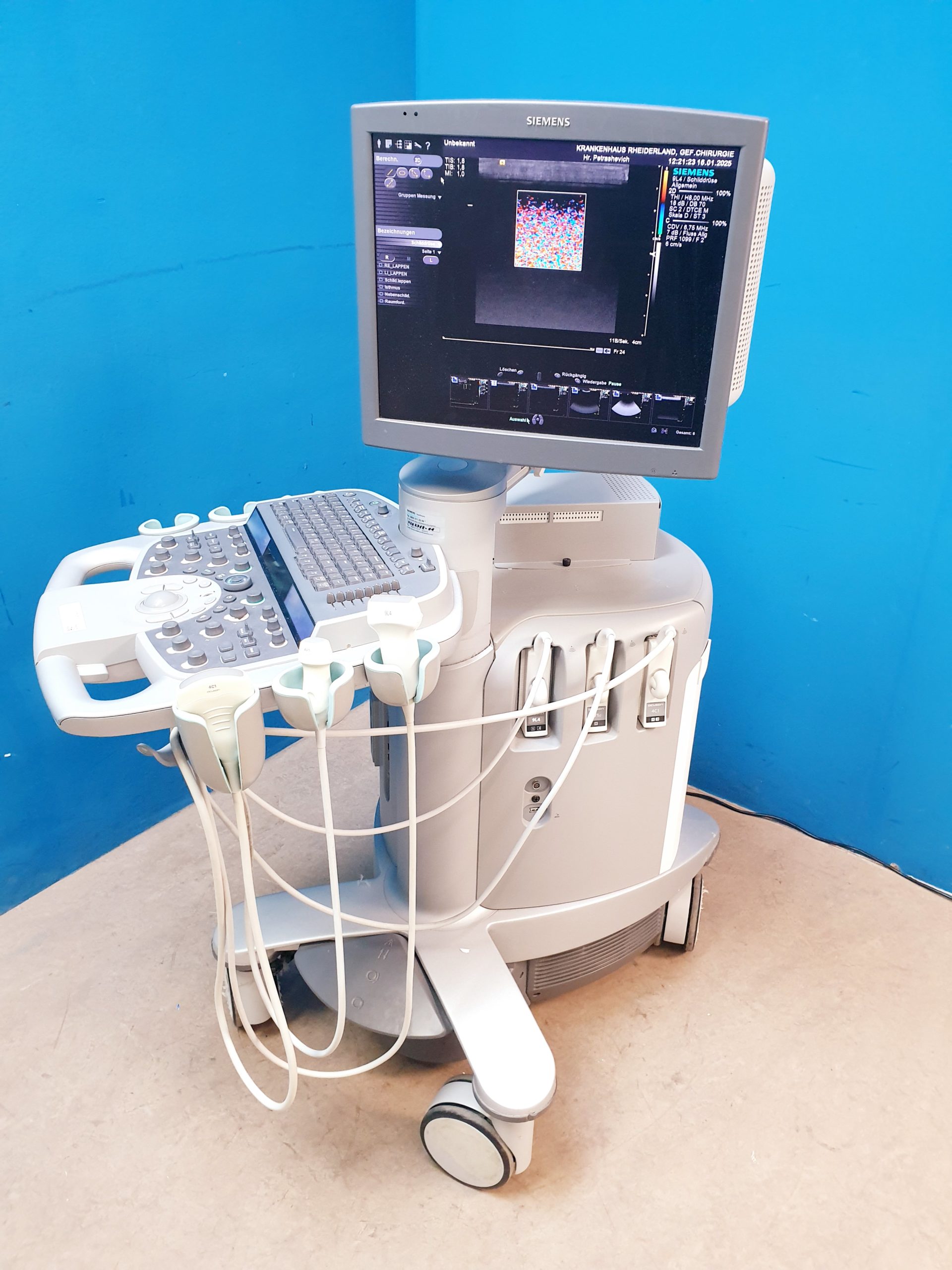 Siemens Acuson S2000 Baujahr 2011 mit drei Sonden Acuson 9L4, Acuson 4V1c, Acuson 4C1, – Bild 23