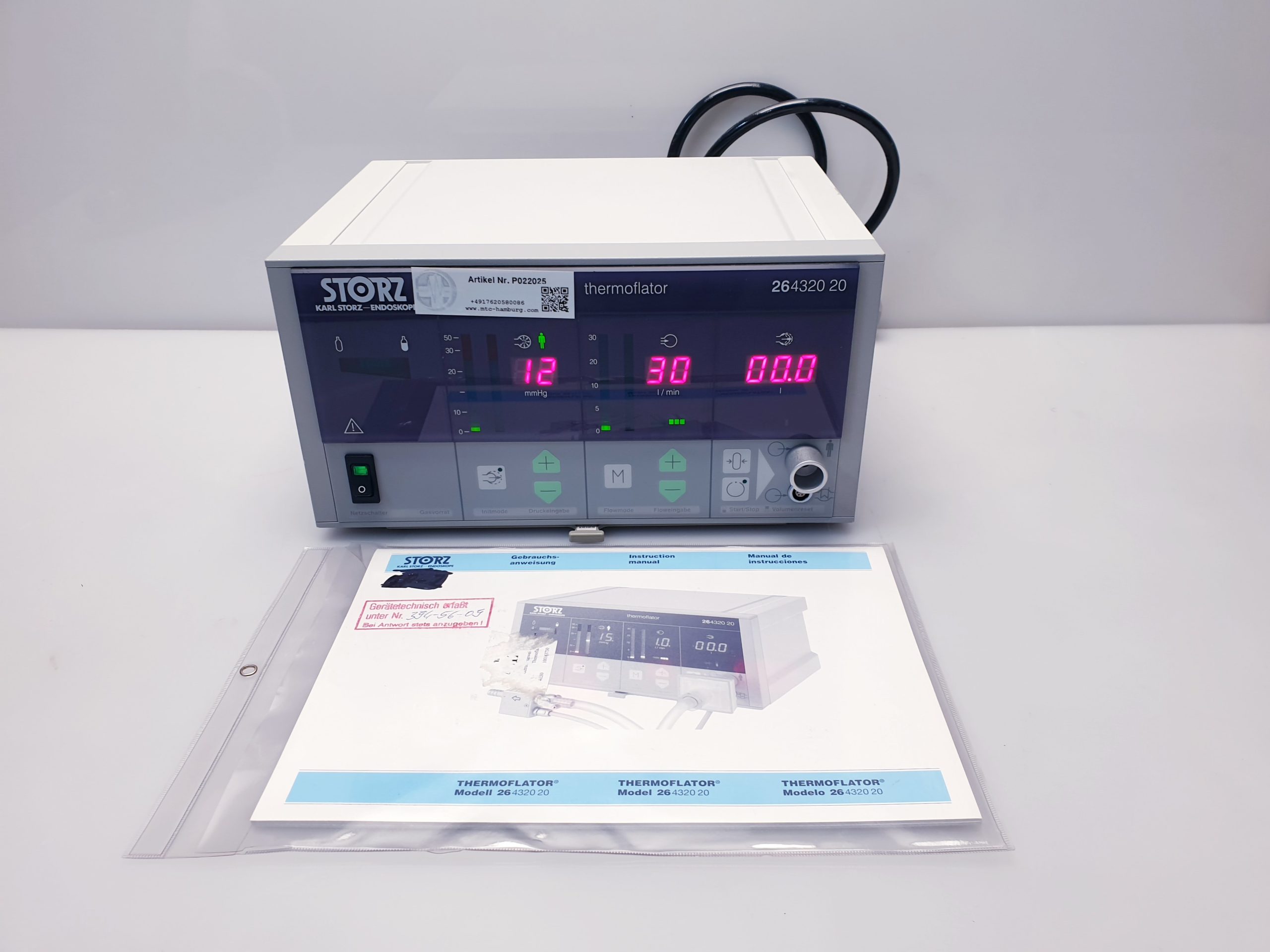 Karl STORZ 264320 20 - 26432020 Endoscopy CO2 Insufflator
