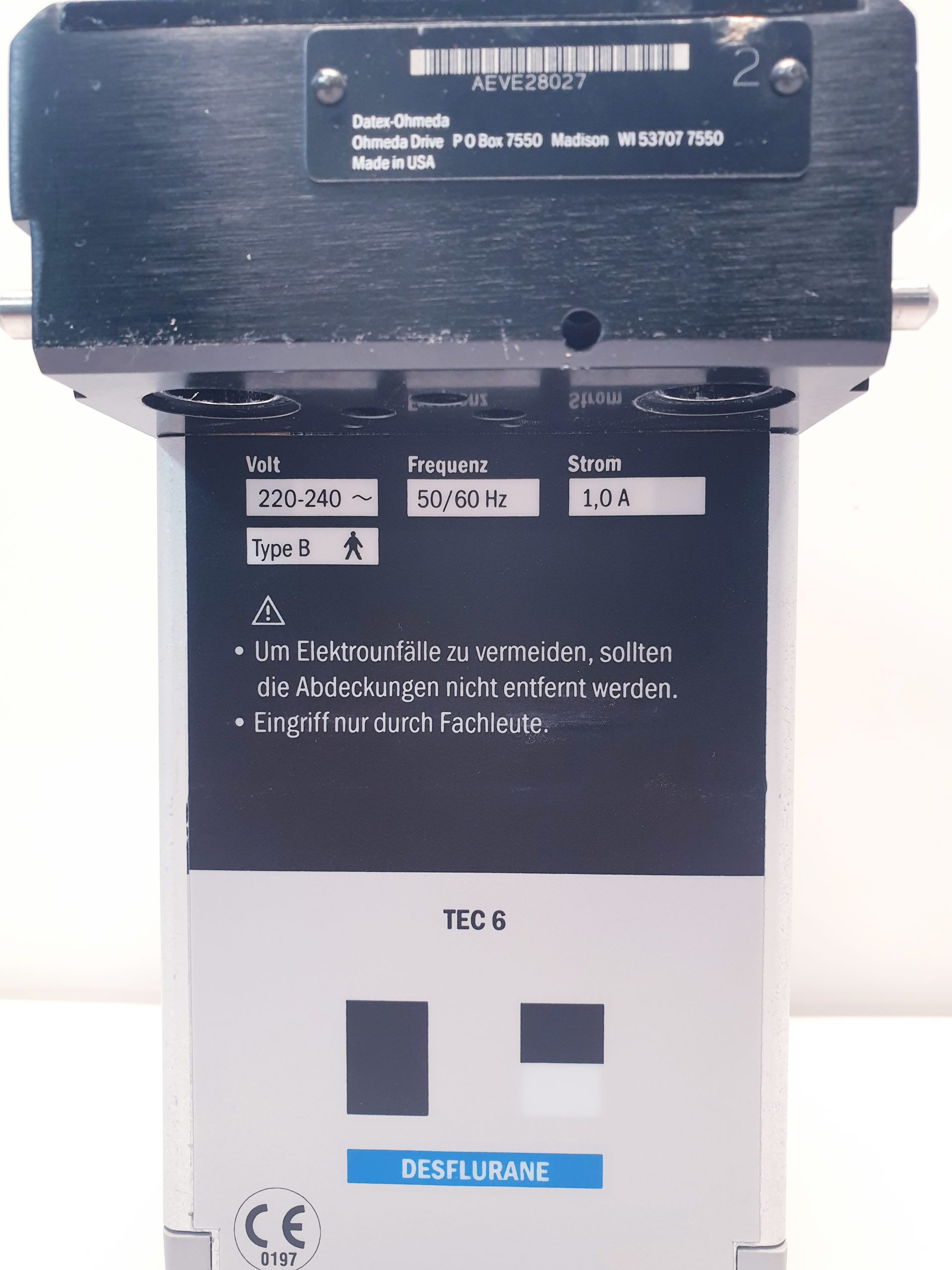 Datex Ohmeda Tec 6 Plus -Vapor – Bild 11