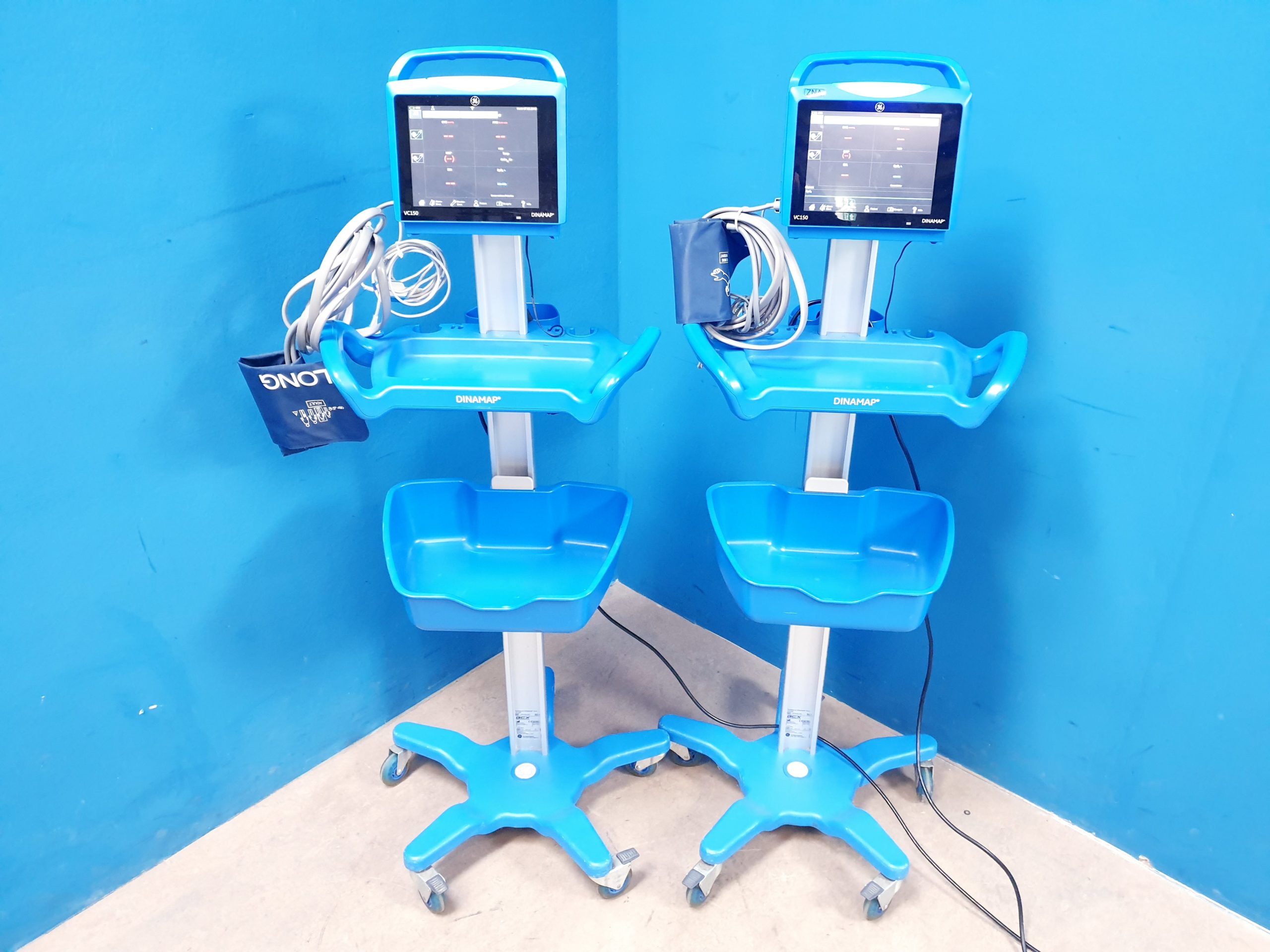 GE Carescape VC150 SpO2 + NiBp Vitaldatenmonitor mit Gerätewagen – Bild 2