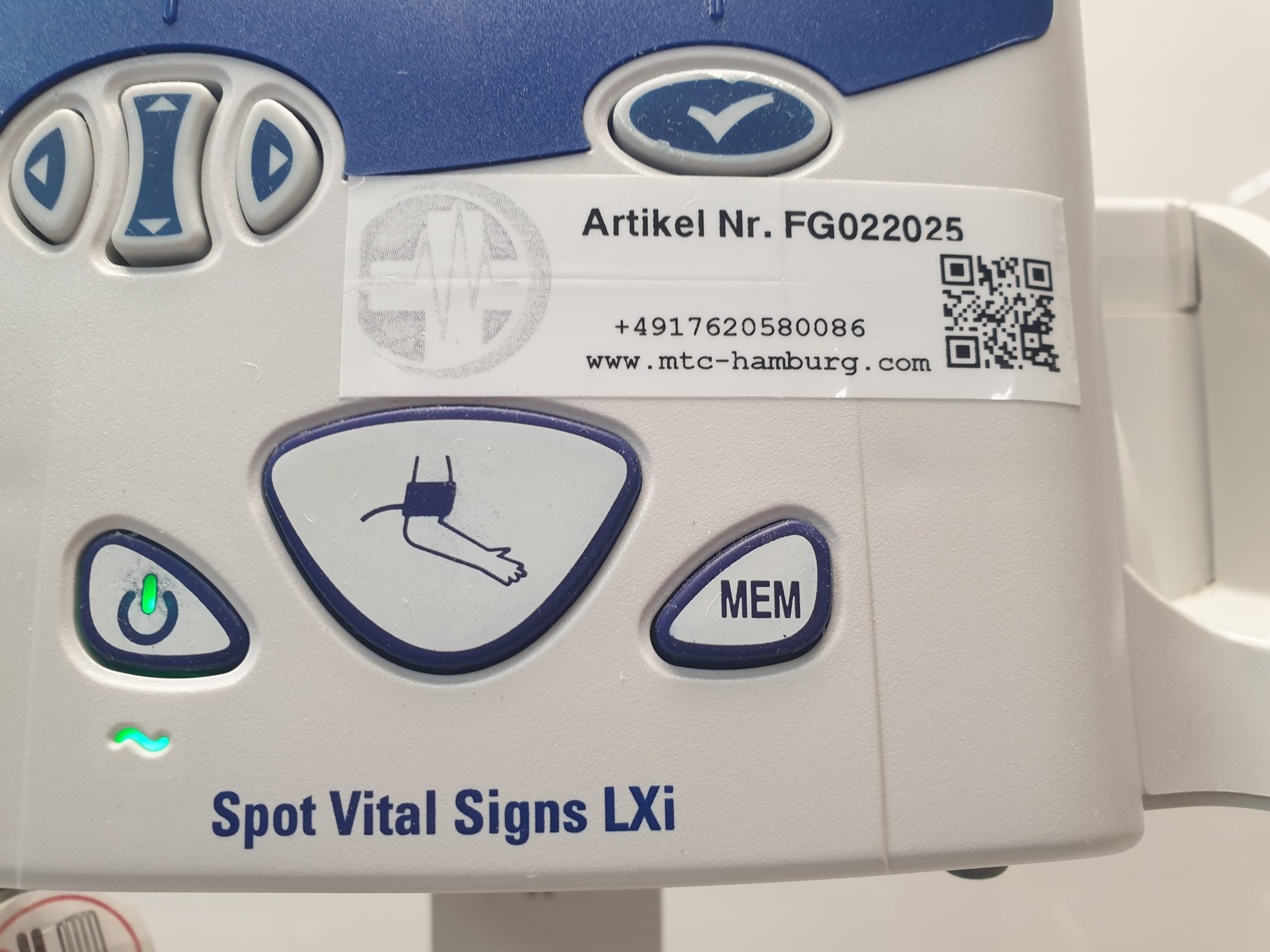 WelchAllyn Spot Vital Signs LXi 45NEO Überwachungsmonitor SpO2 + Blutdruck – Bild 2