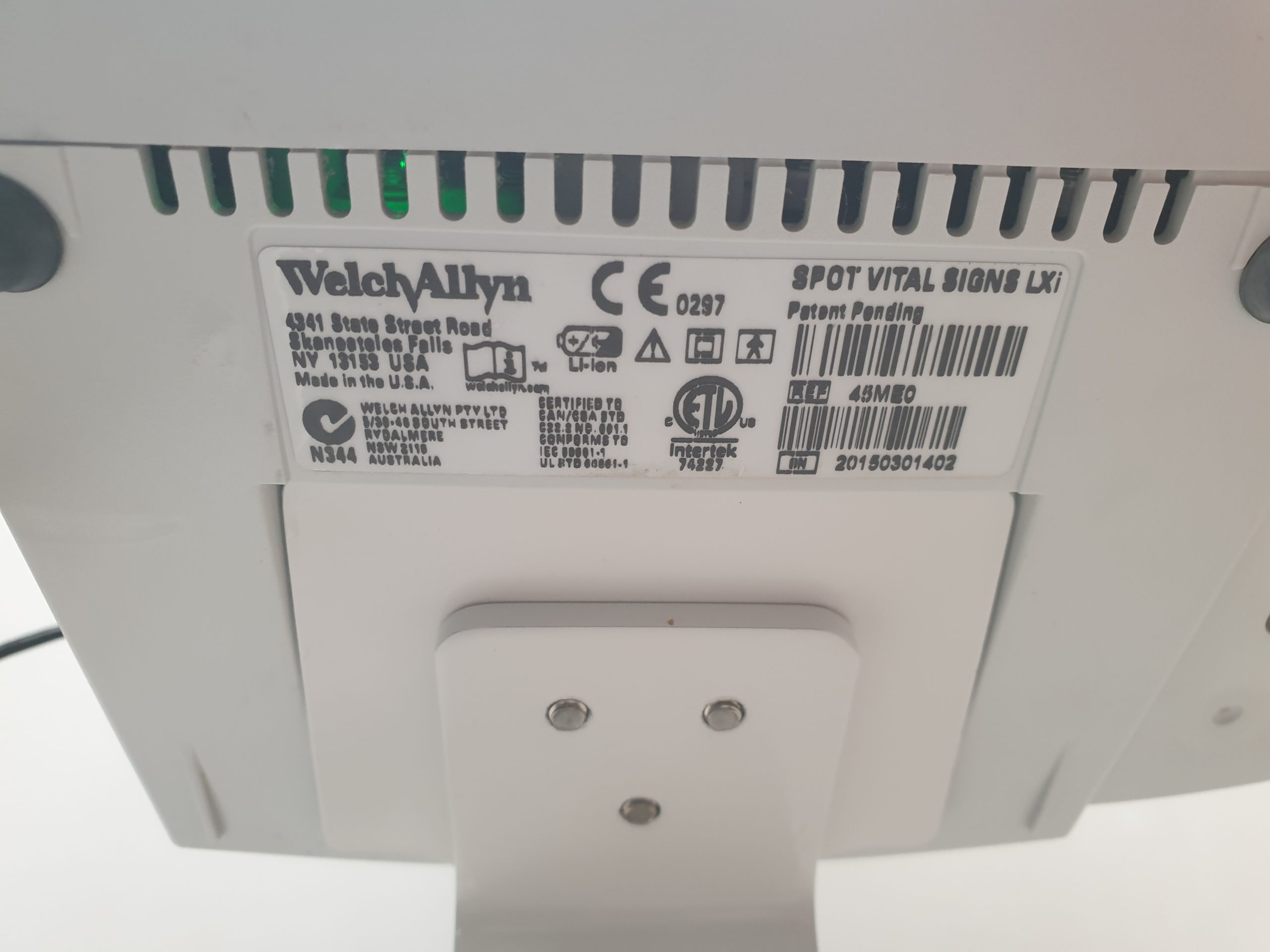 WelchAllyn Spot Vital Signs LXi 45NEO Überwachungsmonitor SpO2 + Blutdruck – Bild 13