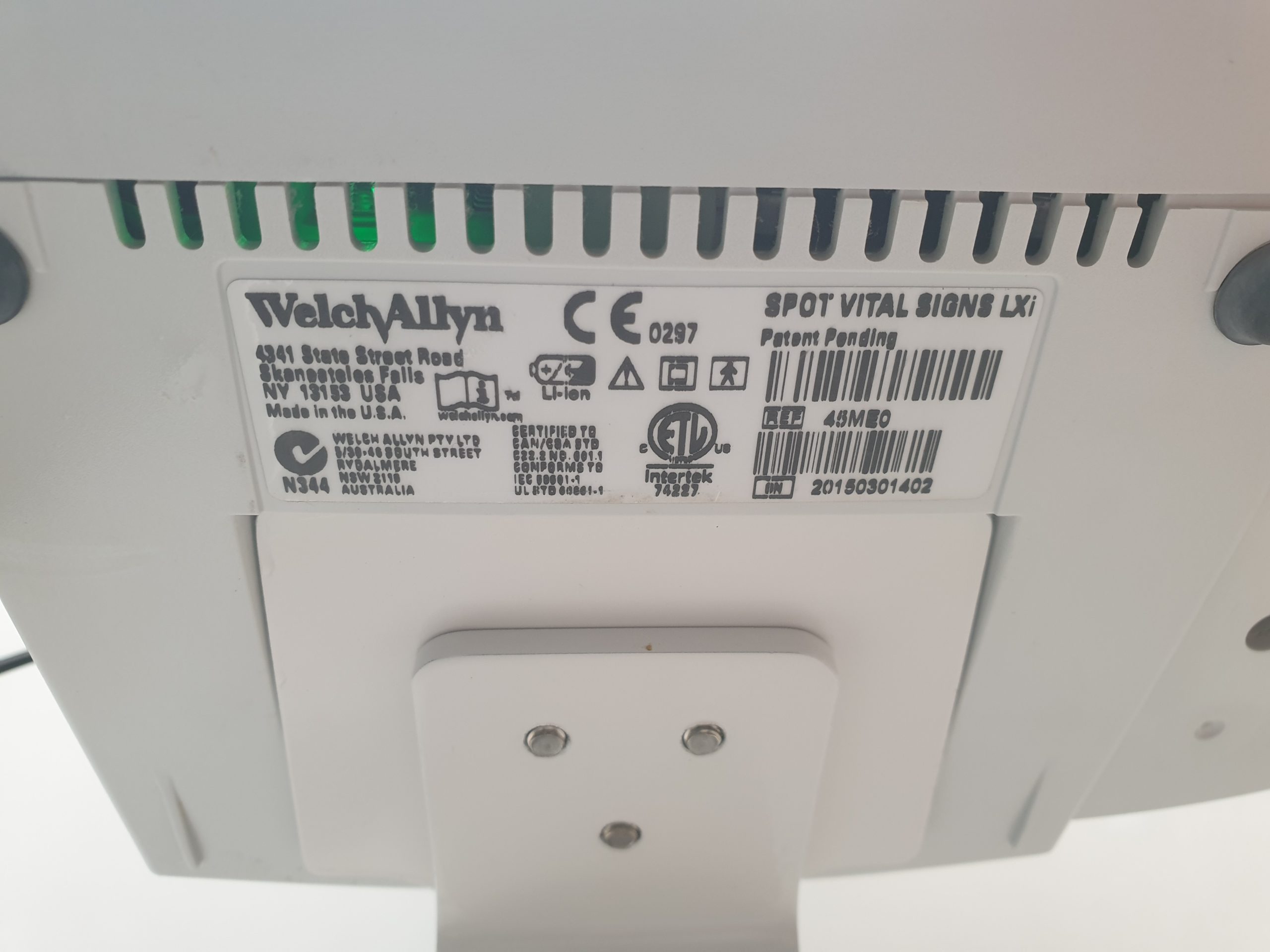 WelchAllyn Spot Vital Signs LXi 45NEO Überwachungsmonitor SpO2 + Blutdruck – Bild 14