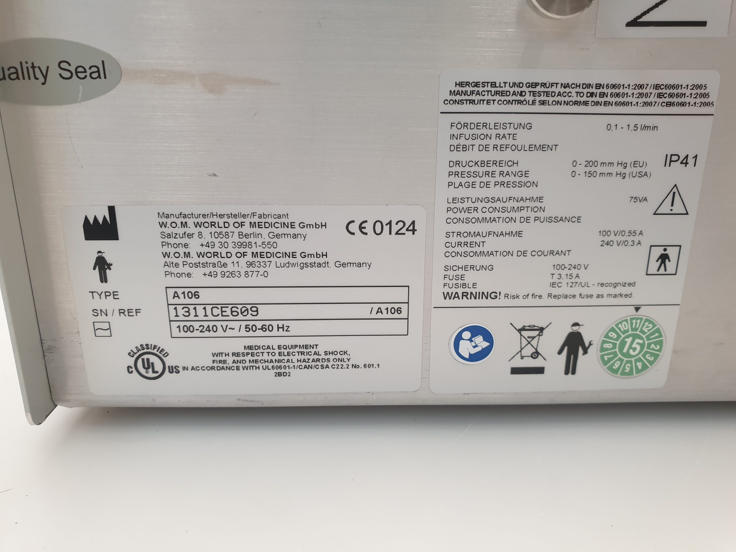 W.O.M A106 Pump for Arthroscopy – Bild 8