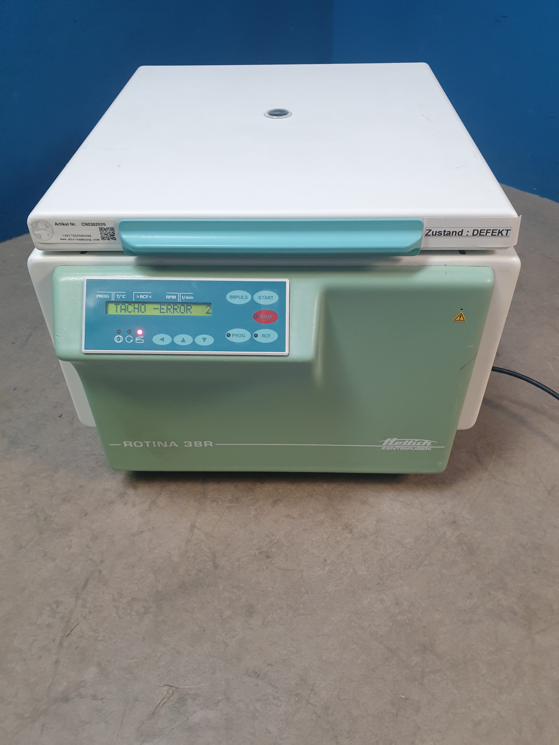 Hettich Rotina 38 Zentrifuge - Ohne Rotor – Bild 7