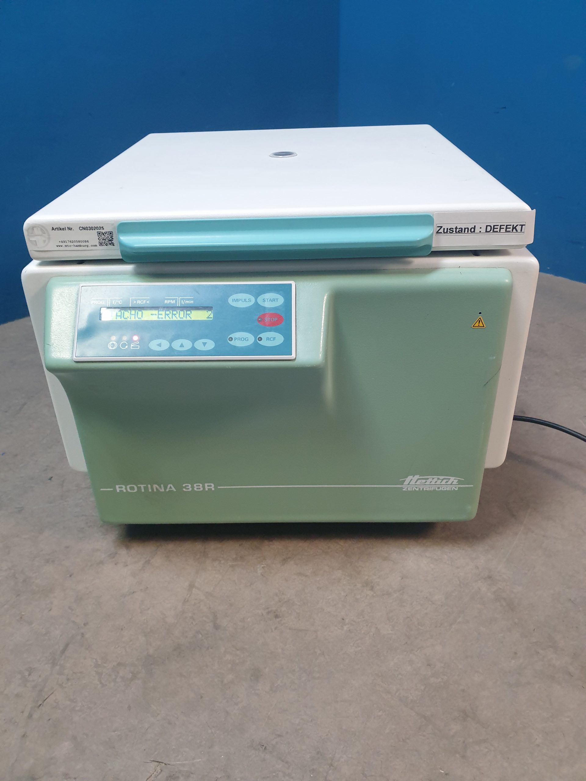 Hettich Rotina 38 Zentrifuge - Ohne Rotor – Bild 8