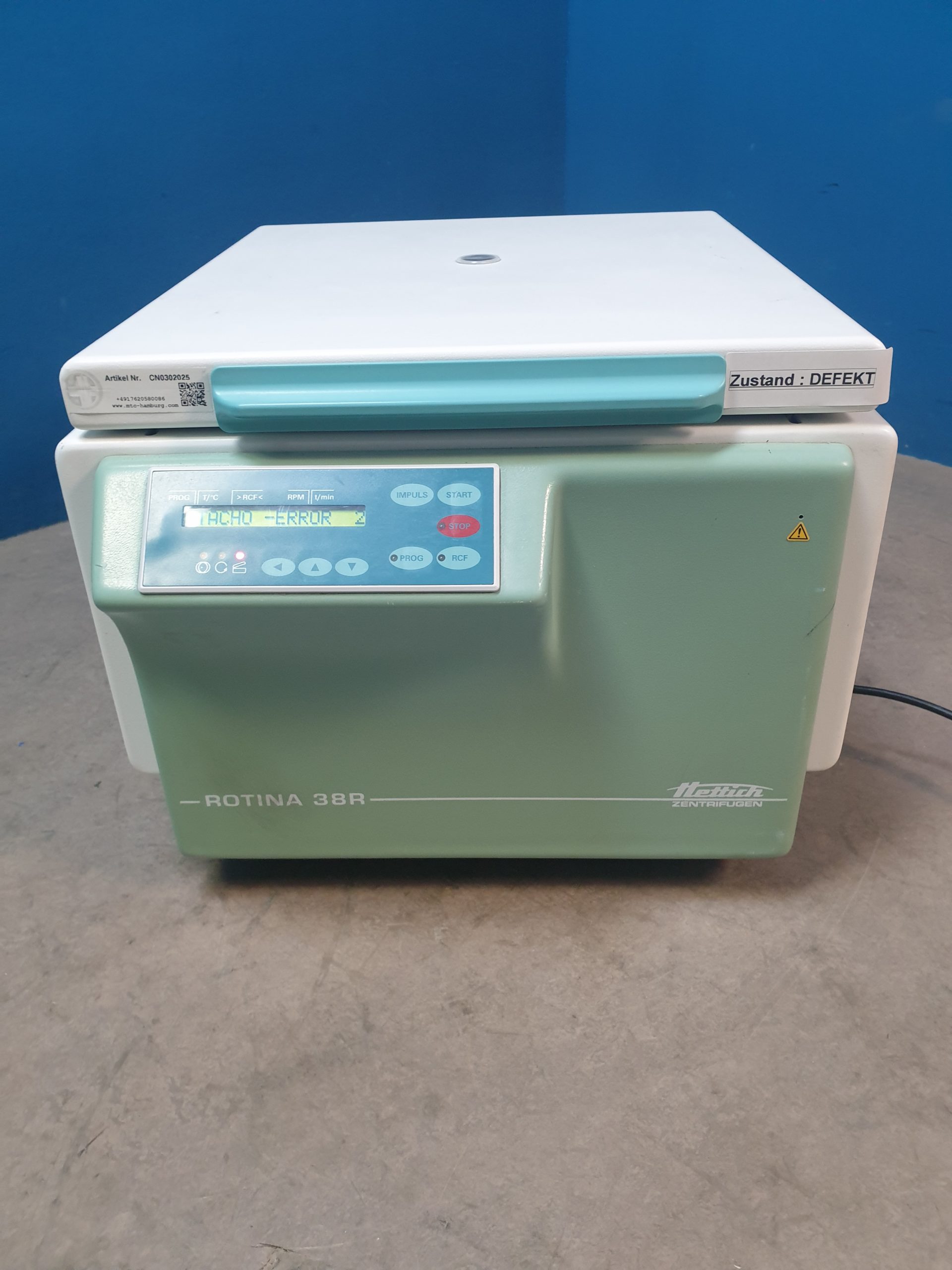 Hettich Rotina 38 Zentrifuge - Ohne Rotor – Bild 9