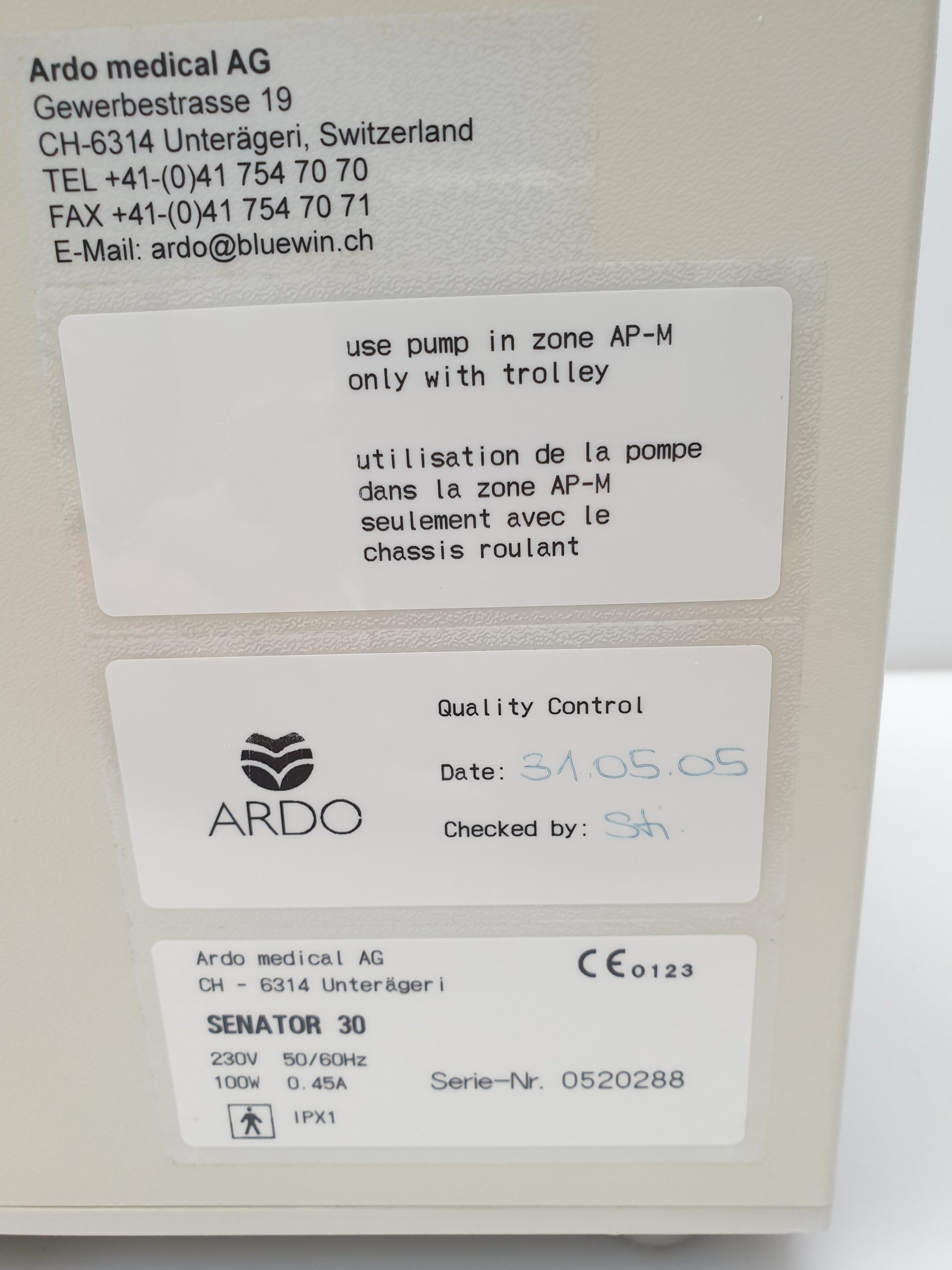 Ardo Senator 30 Chirurgie Sauger Absaugung – Bild 7