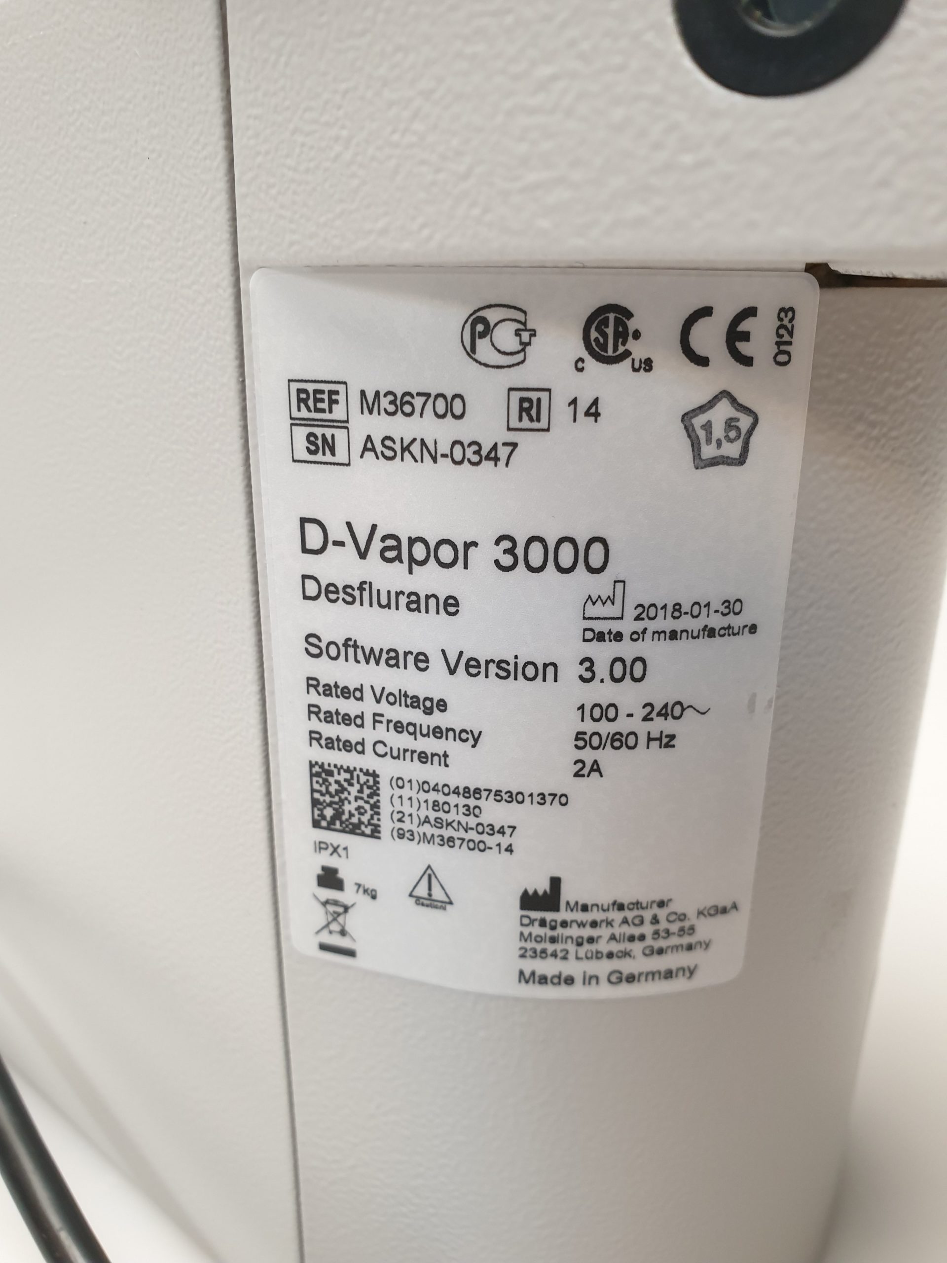 Dräger D Vapor 3000 – Bild 10