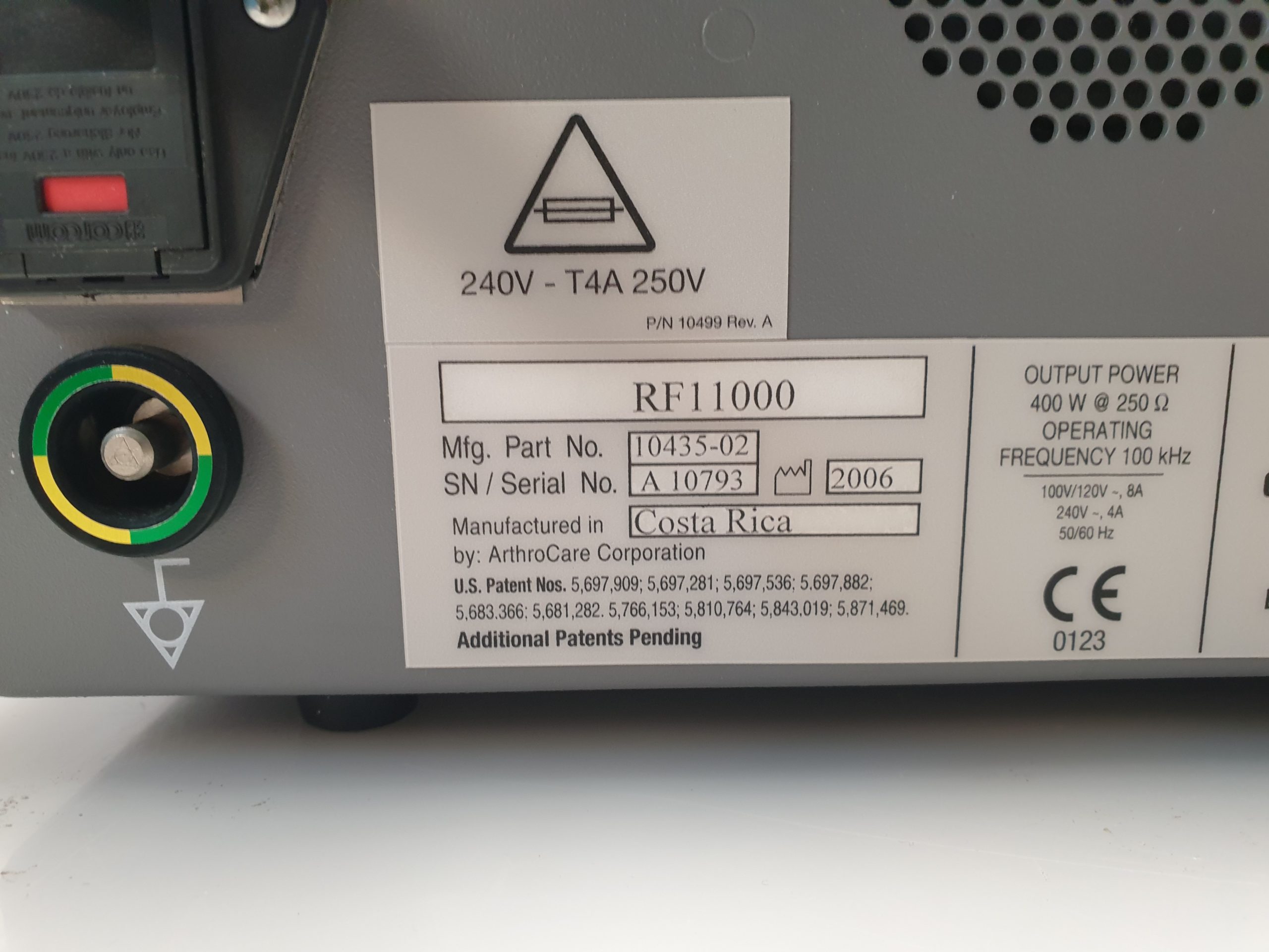 Atlas Arthrocare RF11000 Arthroscopy Controller – Bild 9