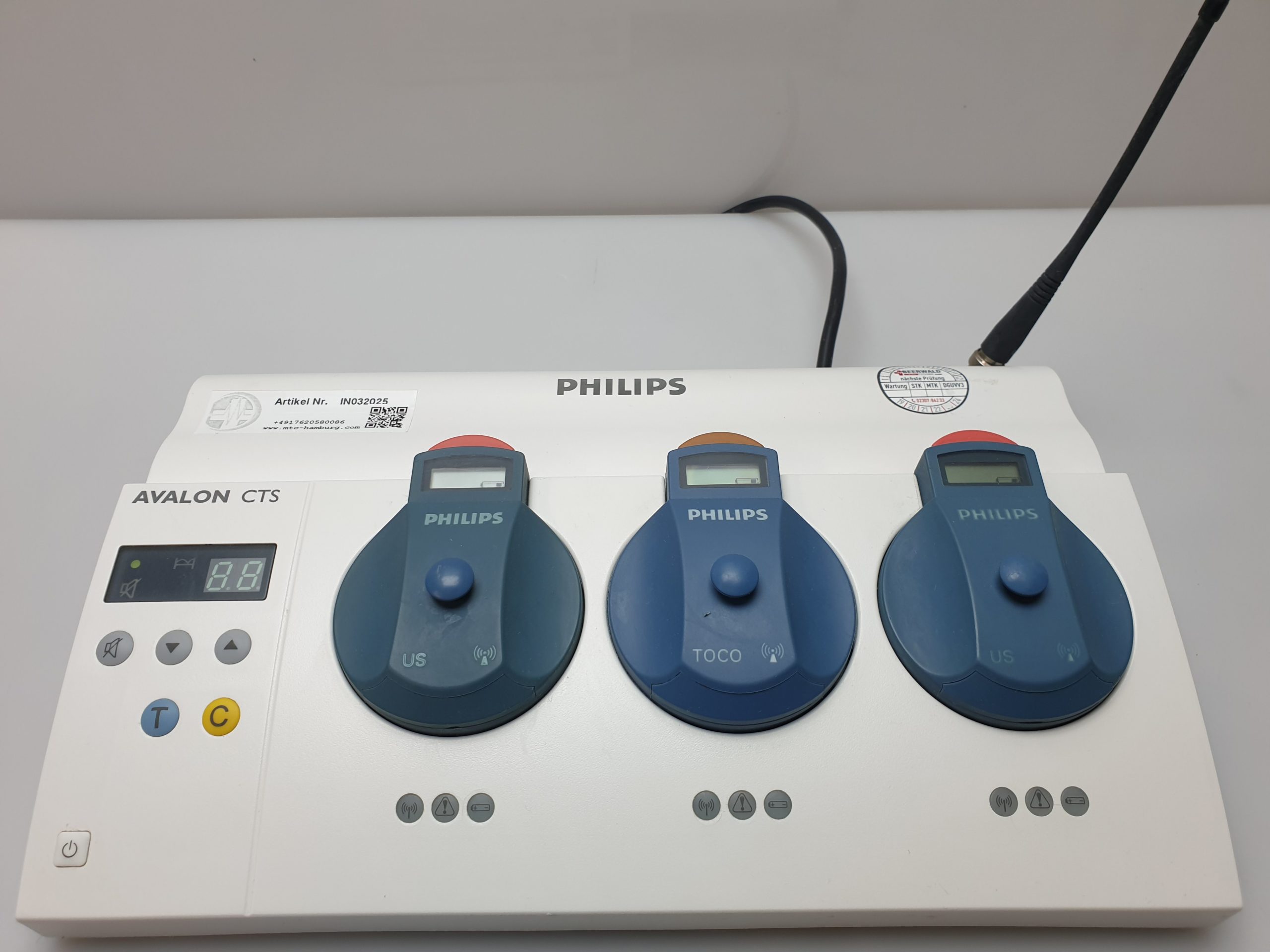 Philips Avalon CTS M2720A mit TOCO - US Sonden – Bild 7