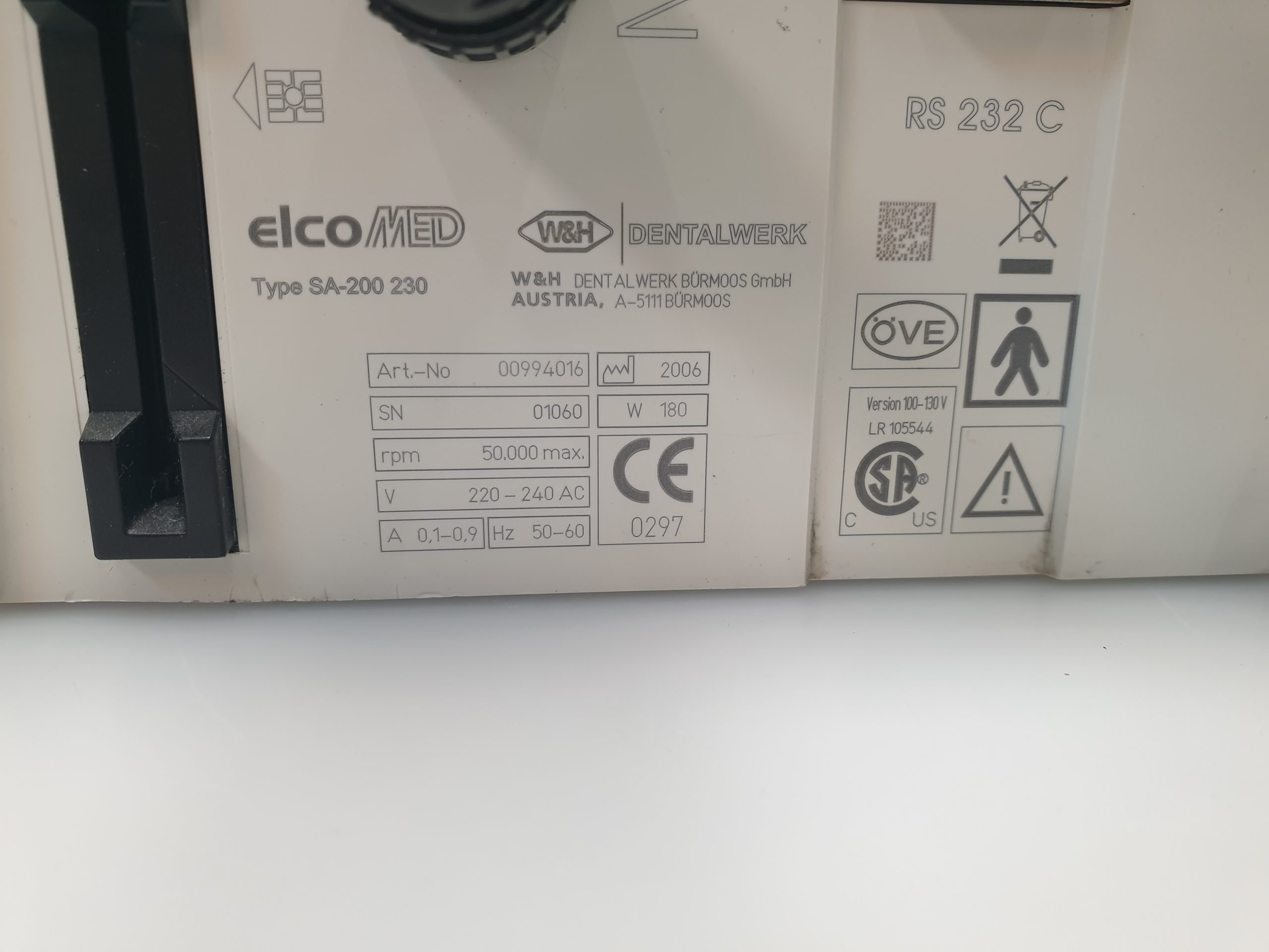 W&H elcoMED Typ SA-200 230 Dental-Chirurgie mit Fußschalter – Bild 11