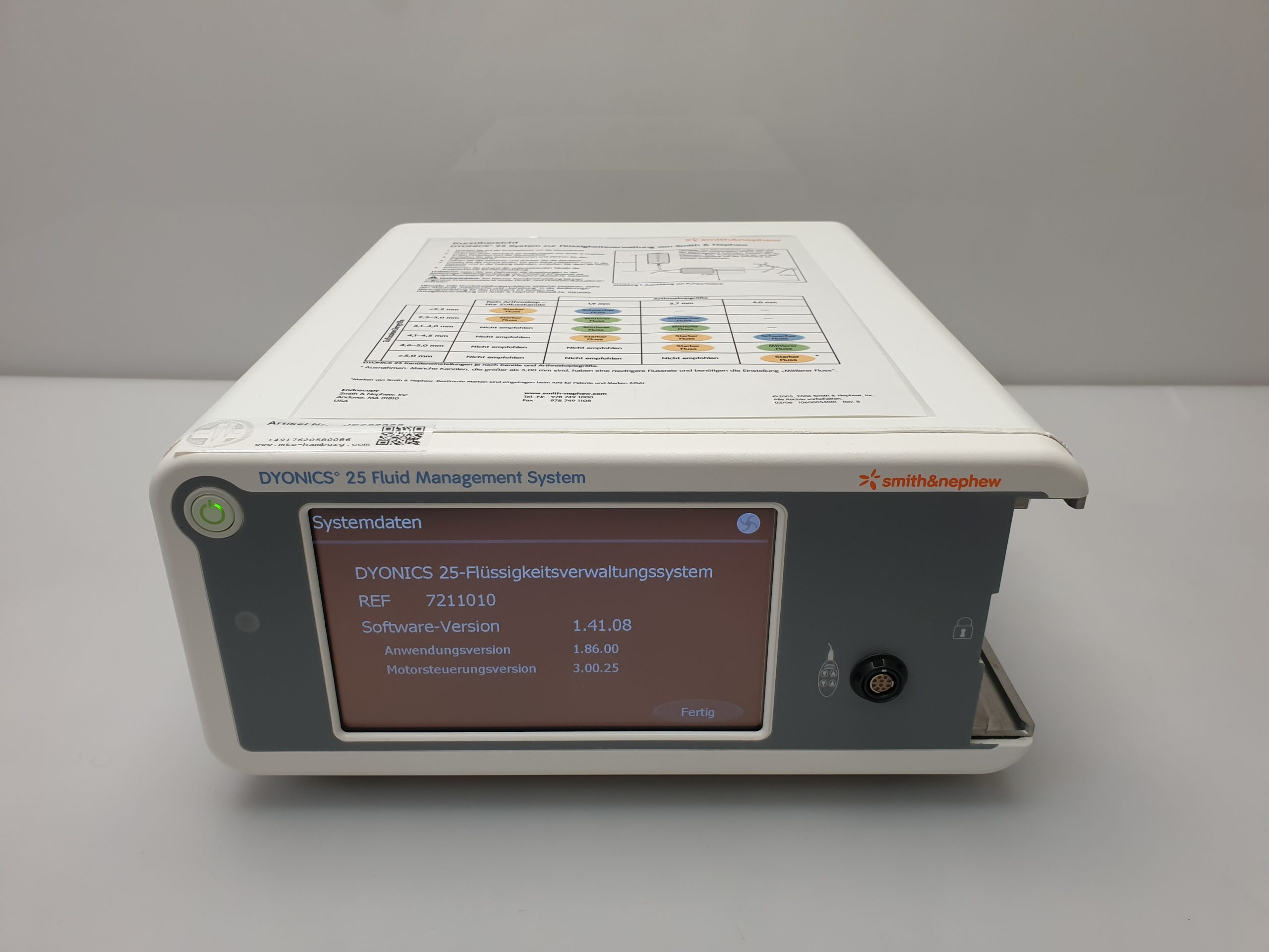 Smith & Nephew Dyonics 25 Fluid Management System – Bild 3