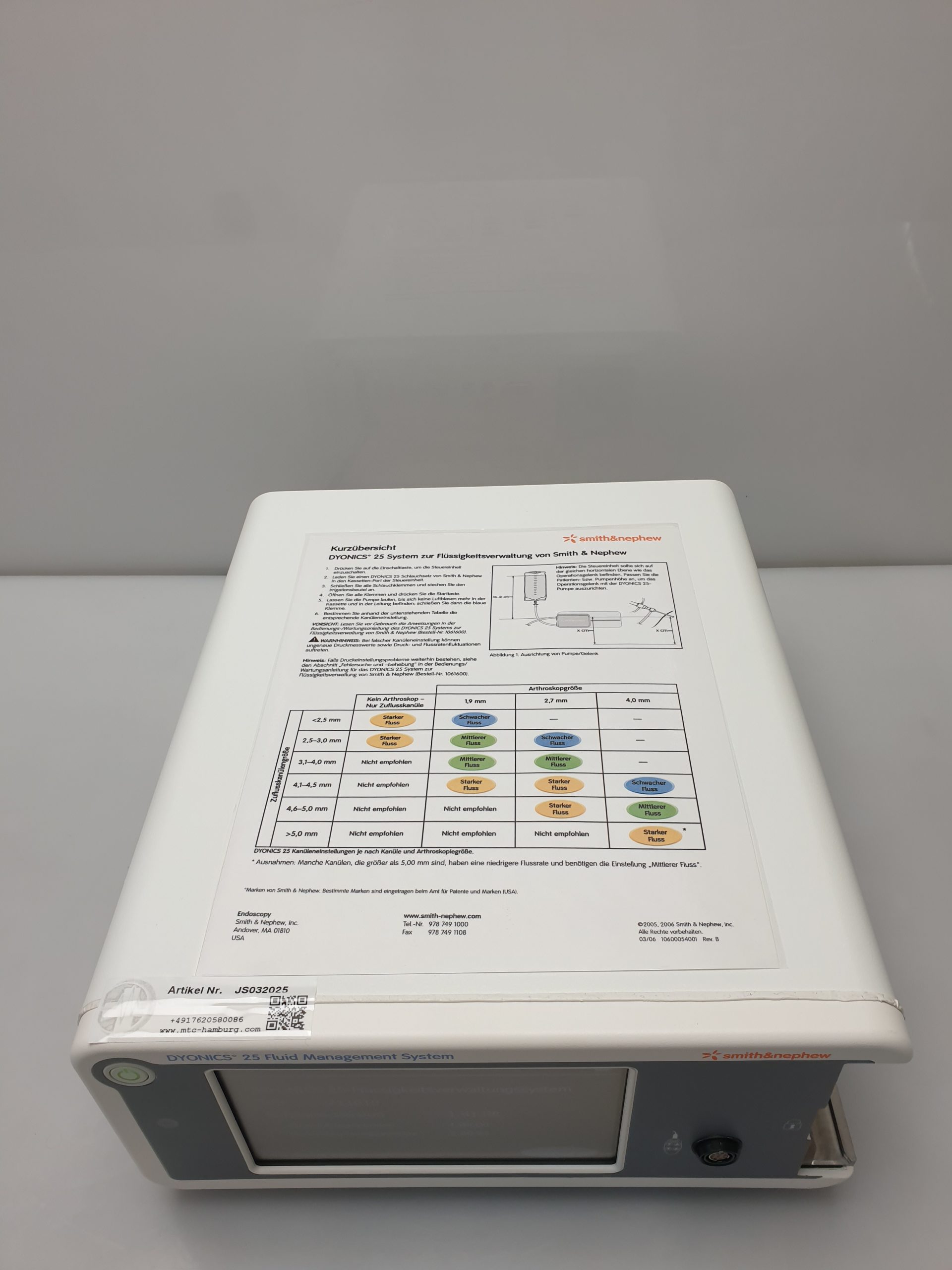 Smith & Nephew Dyonics 25 Fluid Management System – Bild 5