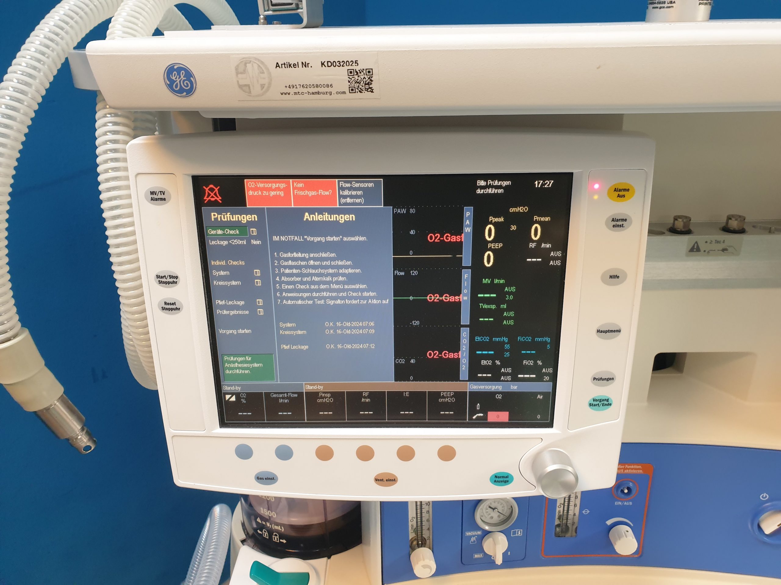 GE Datex Ohmeda Amingo Anästhesie Narkosegerät – Bild 7
