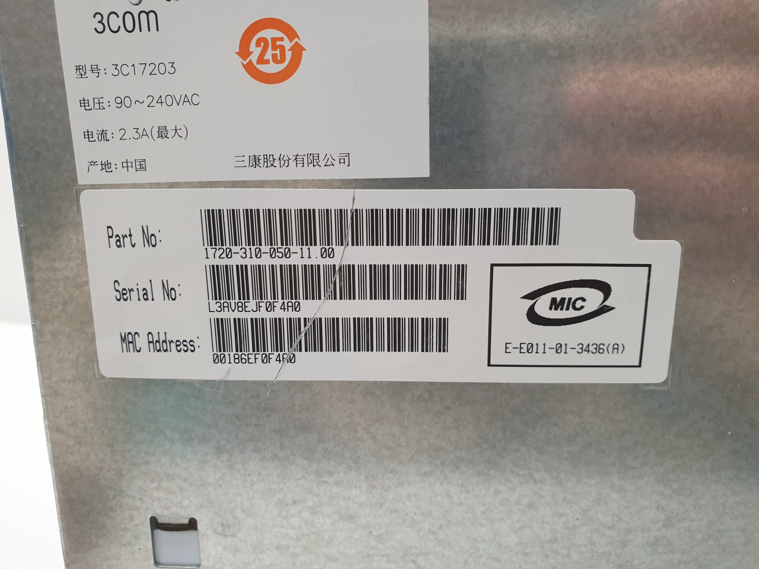 3Com 3C17203 4400 SuperStack 3 24 Ports Switch 10 100 3C17224 – Bild 8