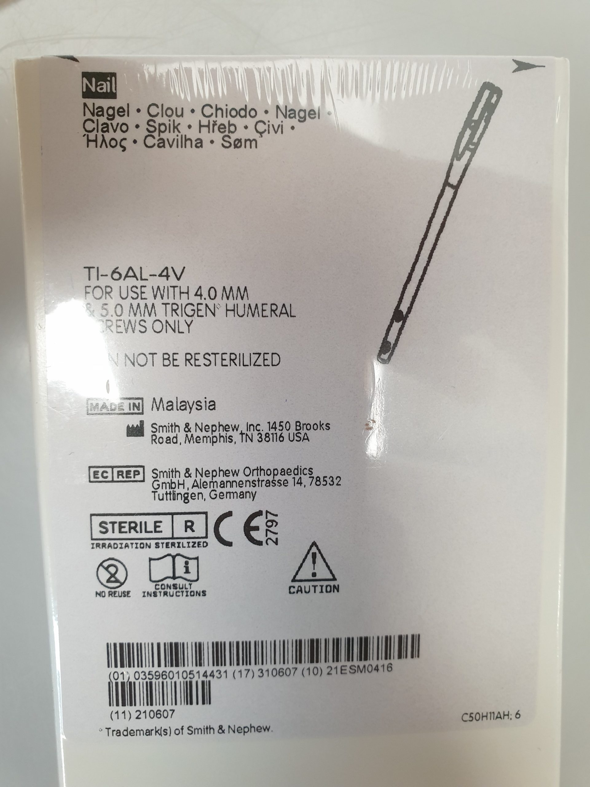 Smith & Nephew Nagel TI-6AL-4V 4,0 mm & 5,0 mm Trigen Humeral screws – Bild 8