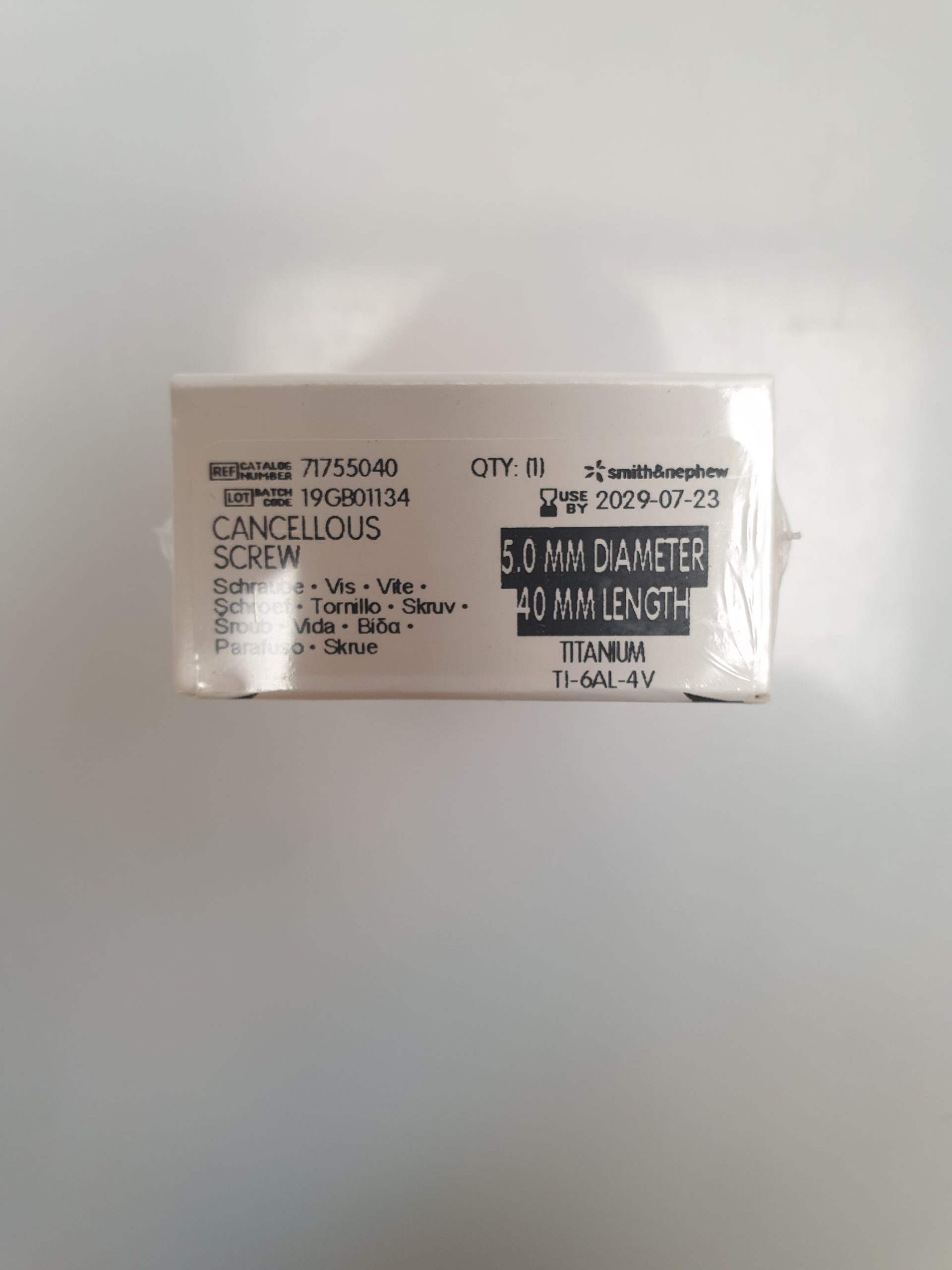 Smith & Nephew cancellous screw 5,0 mm diameter 40 mm length Schraube REF 71755040 – Bild 6