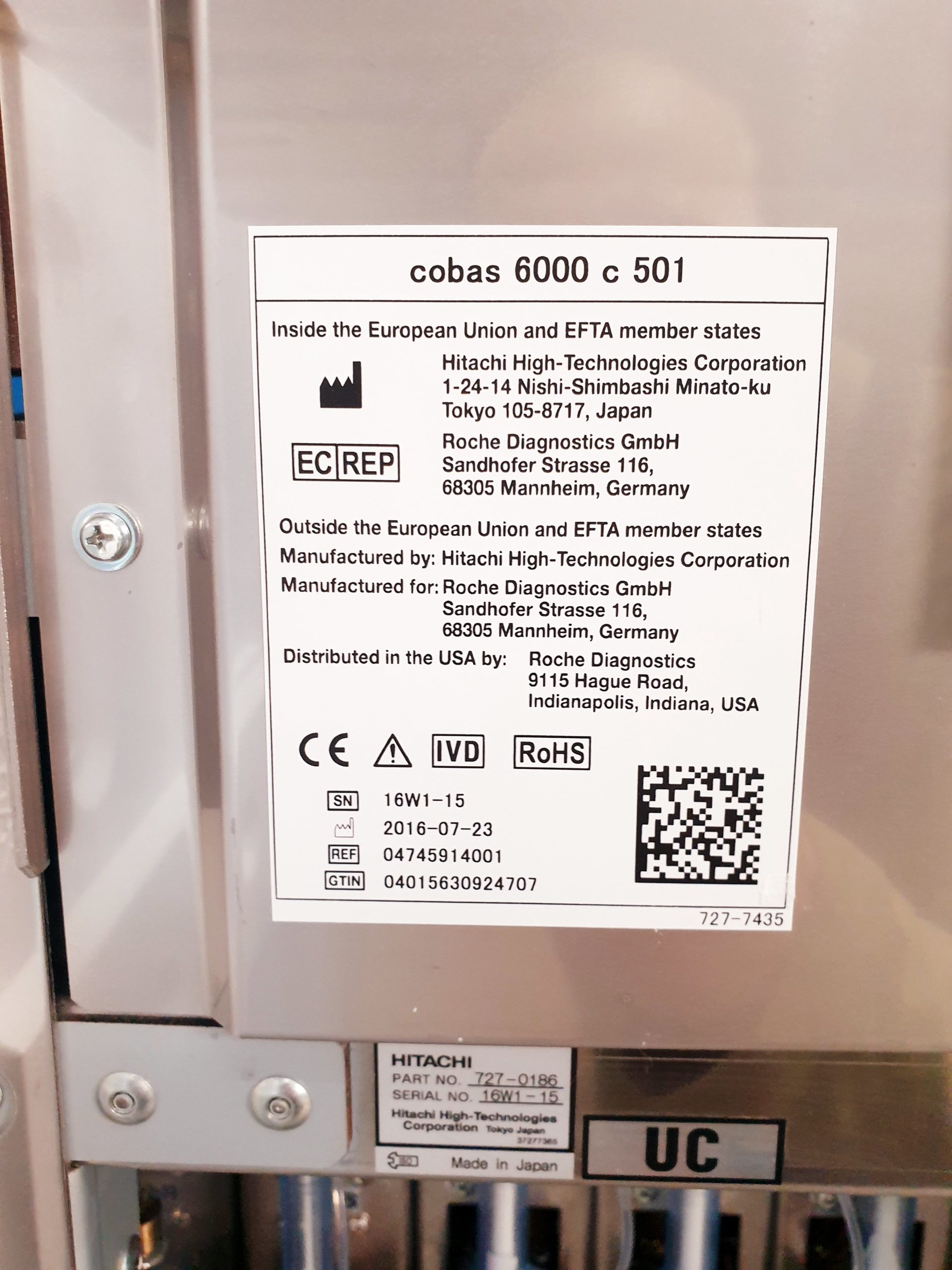 Roche Cobas 6000 Chemieanalysator mit cobas 501s c E Extension Iwaki magnet pump – Bild 23