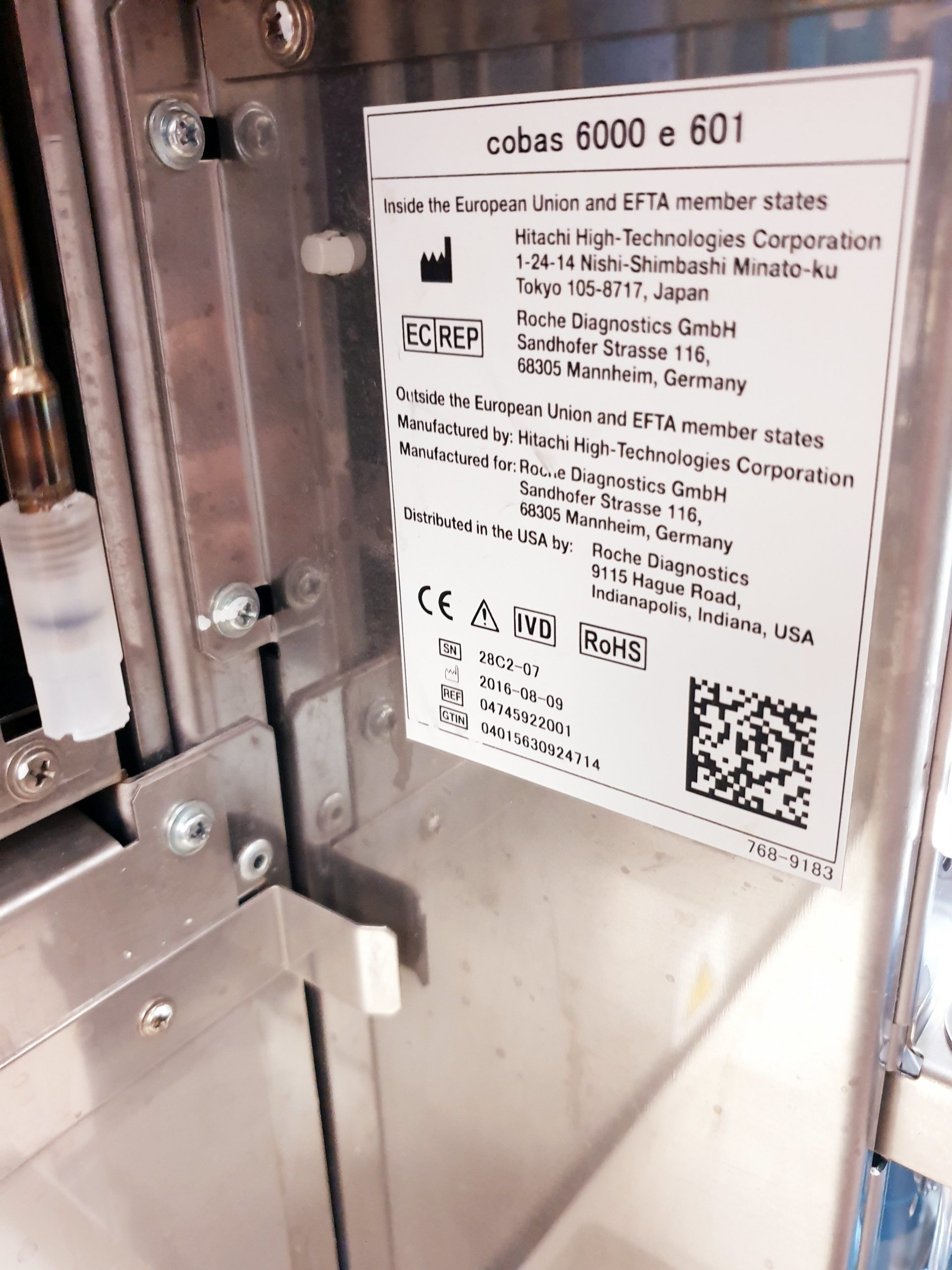 Roche Cobas 6000 Chemieanalysator mit cobas 501s c E Extension Iwaki magnet pump – Bild 41