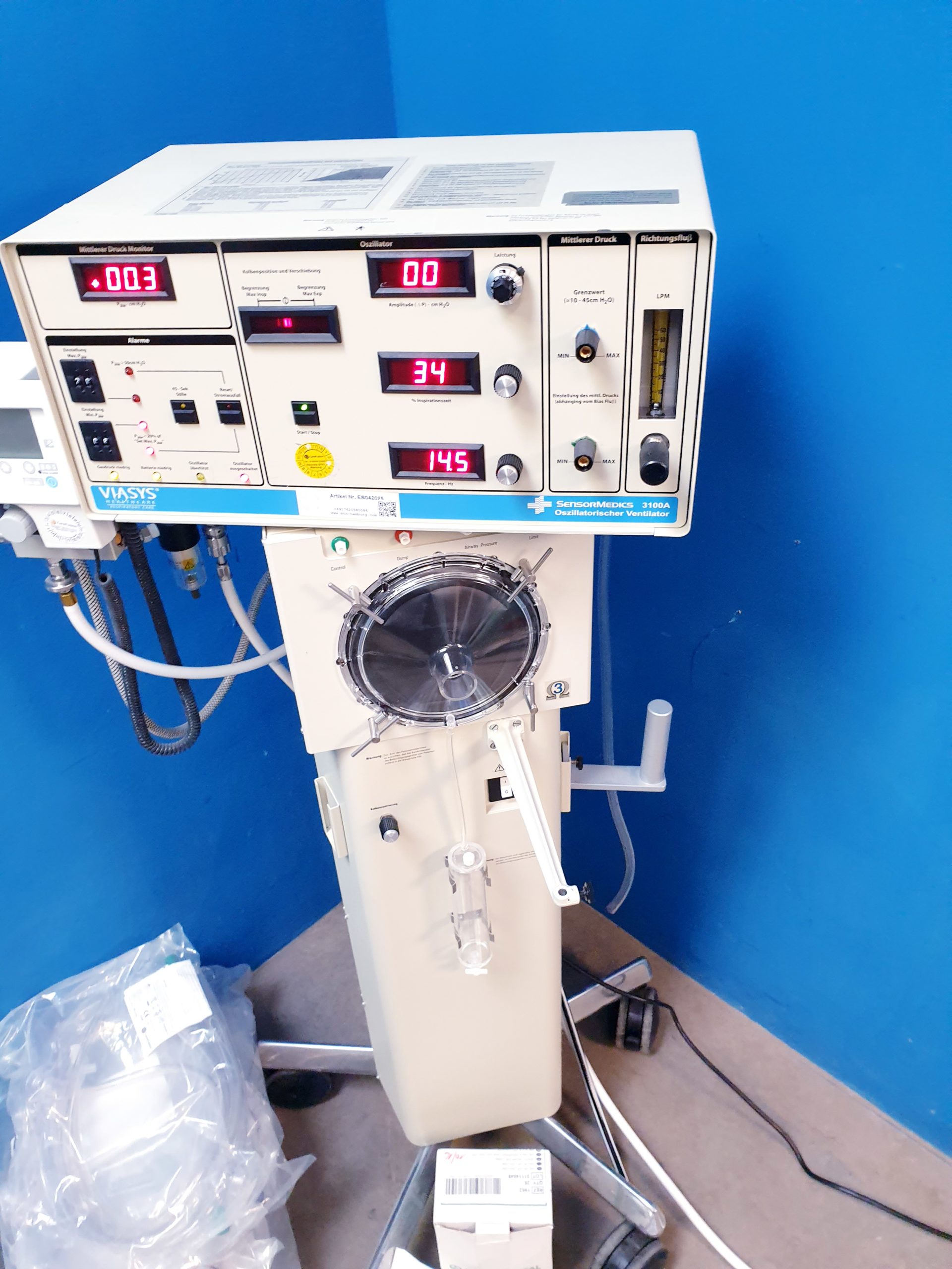 VIASYS Carefusion SensorMedics 3100A 3100 A Ventilator mit Zubehör – Bild 3